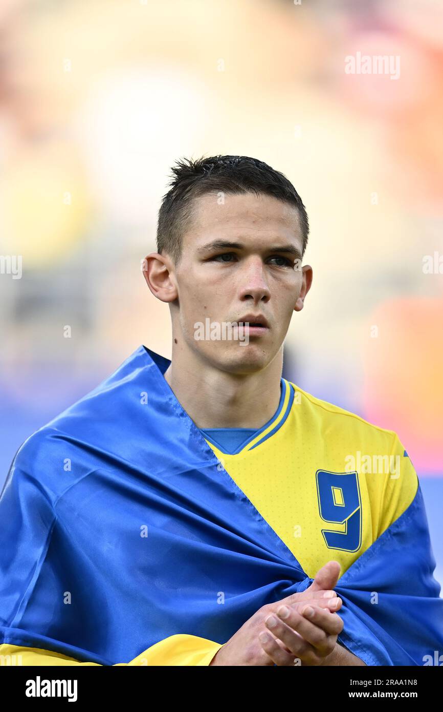 BUCHAREST, ROMANIA JUNE 21 Danylo Sikan of Ukraine during the UEFA