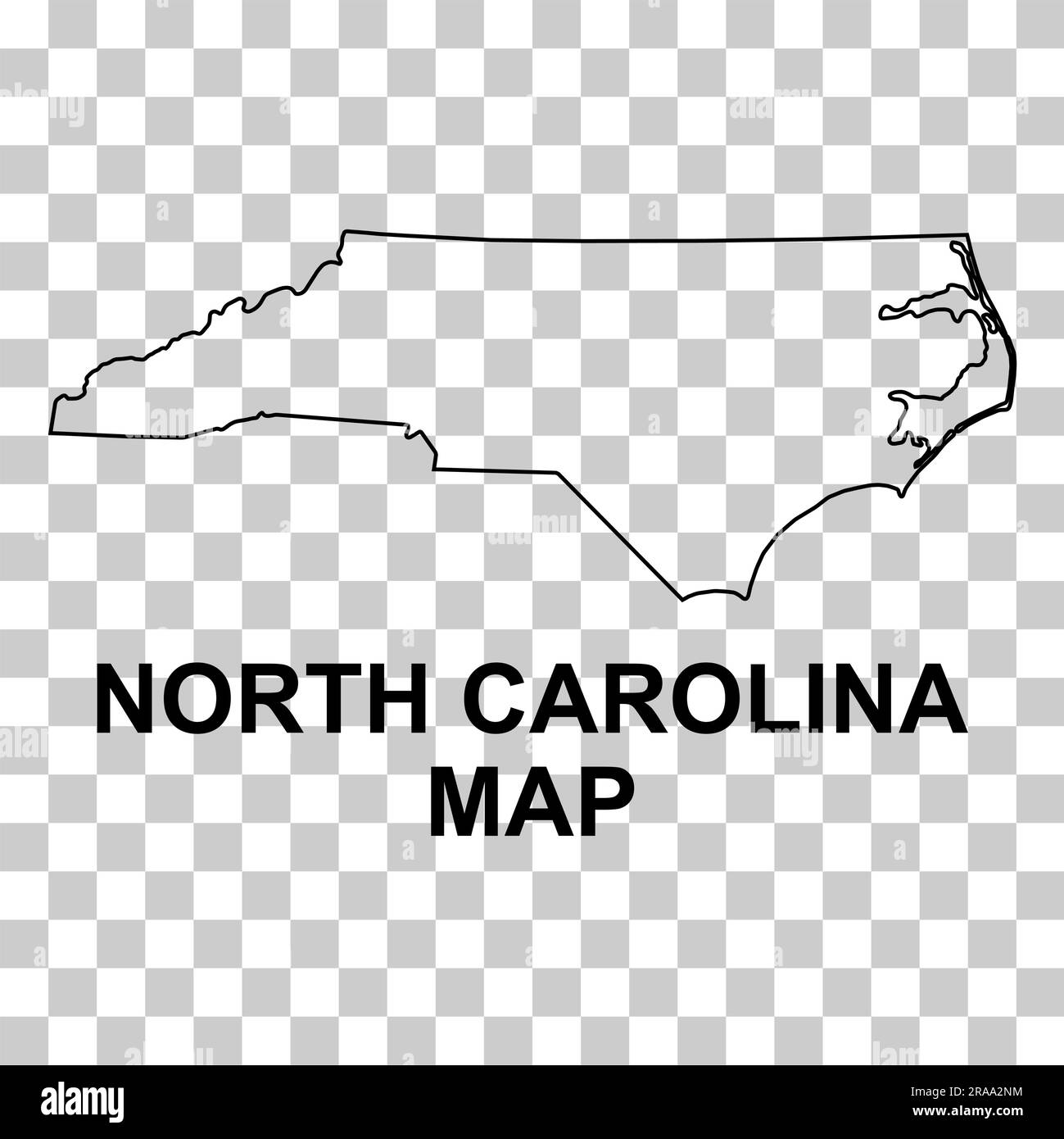 North Carolina map shape, united states of america. Flat concept symbol  vector illustration Stock Vector Image & Art - Alamy