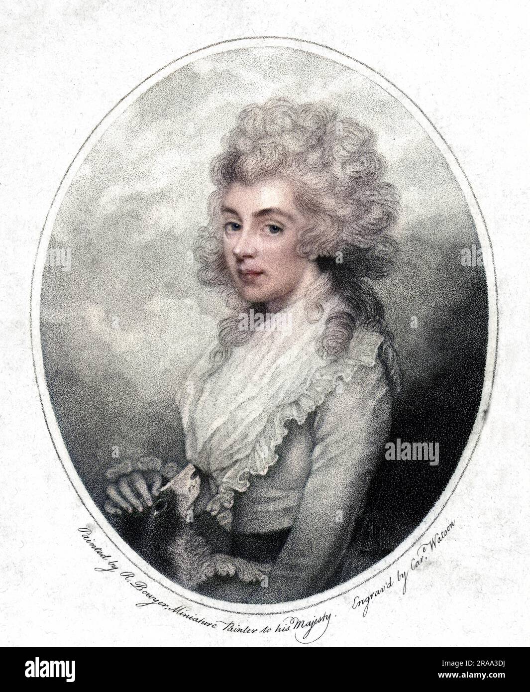 MARY AMELIA (nee Hill) countess, and later marchioness of SALIBURY wife of James Cecil, first marquess     Date: 1750 - 1835 Stock Photo