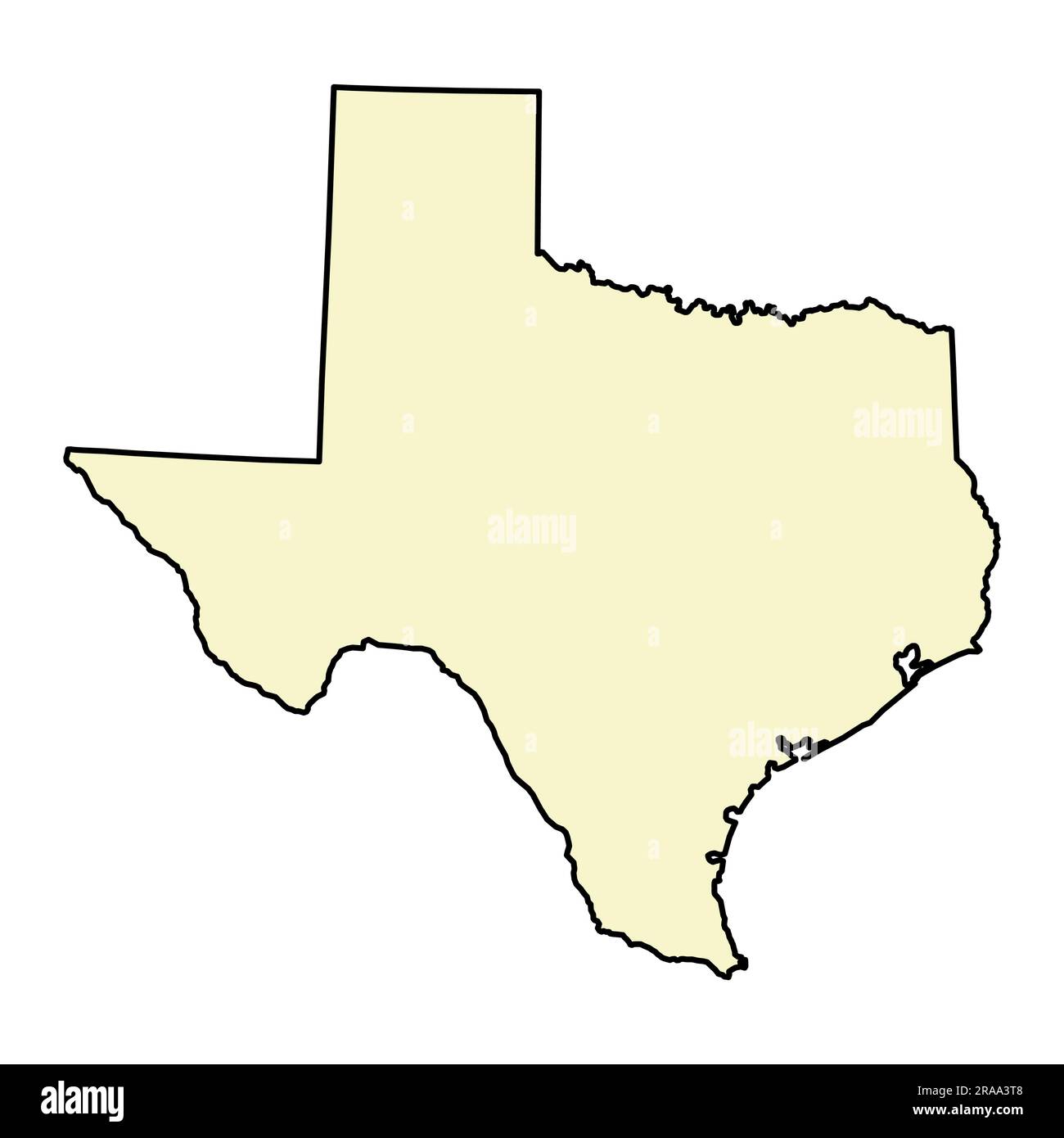 Texas map shape, united states of america. Flat concept icon symbol