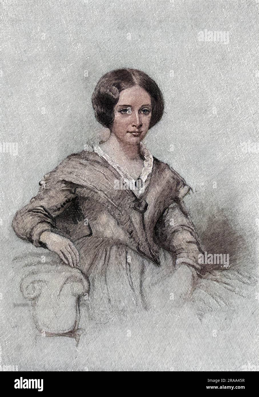 Lady SIMPSON, wife of James Young Simpson, a spectator of the first trial of chloroform.     Date: circa 1846 Stock Photo