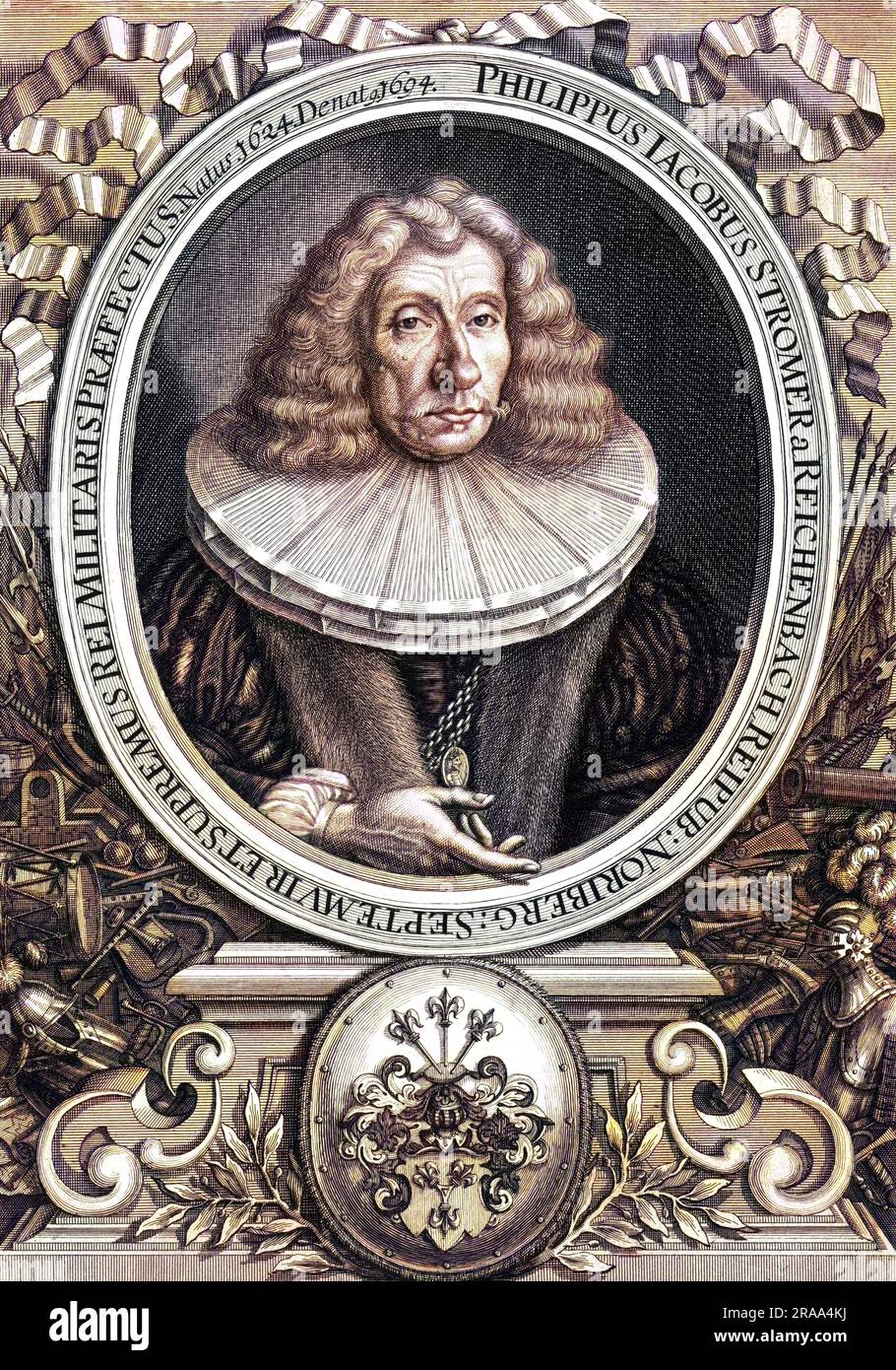 PHILIP JACOB STROMER German military commander     Date: 1624 - 1694 Stock Photo