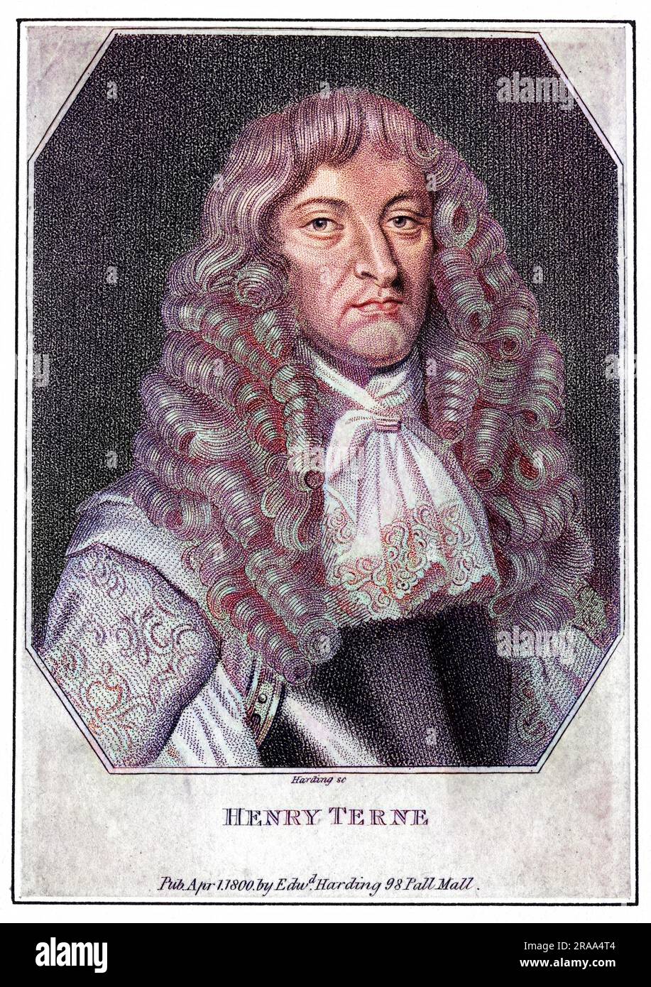 HENRY TERNE British naval commander     Date: ? - 1666 Stock Photo
