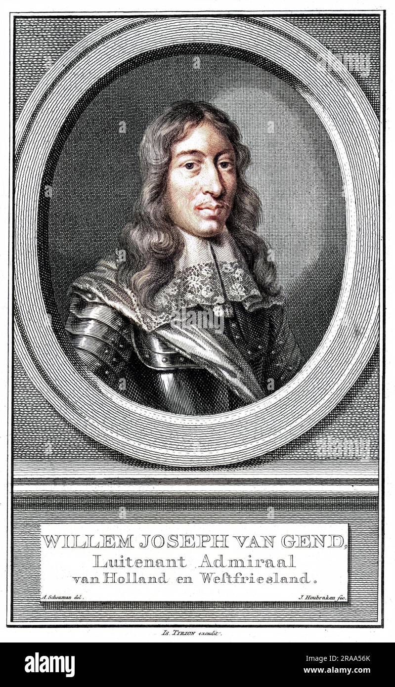 WILLEM JOSEPH VAN GEND Dutch naval, luitenant admiraal van Holland en Westfriesland.     Date: 17TH CENTURY Stock Photo