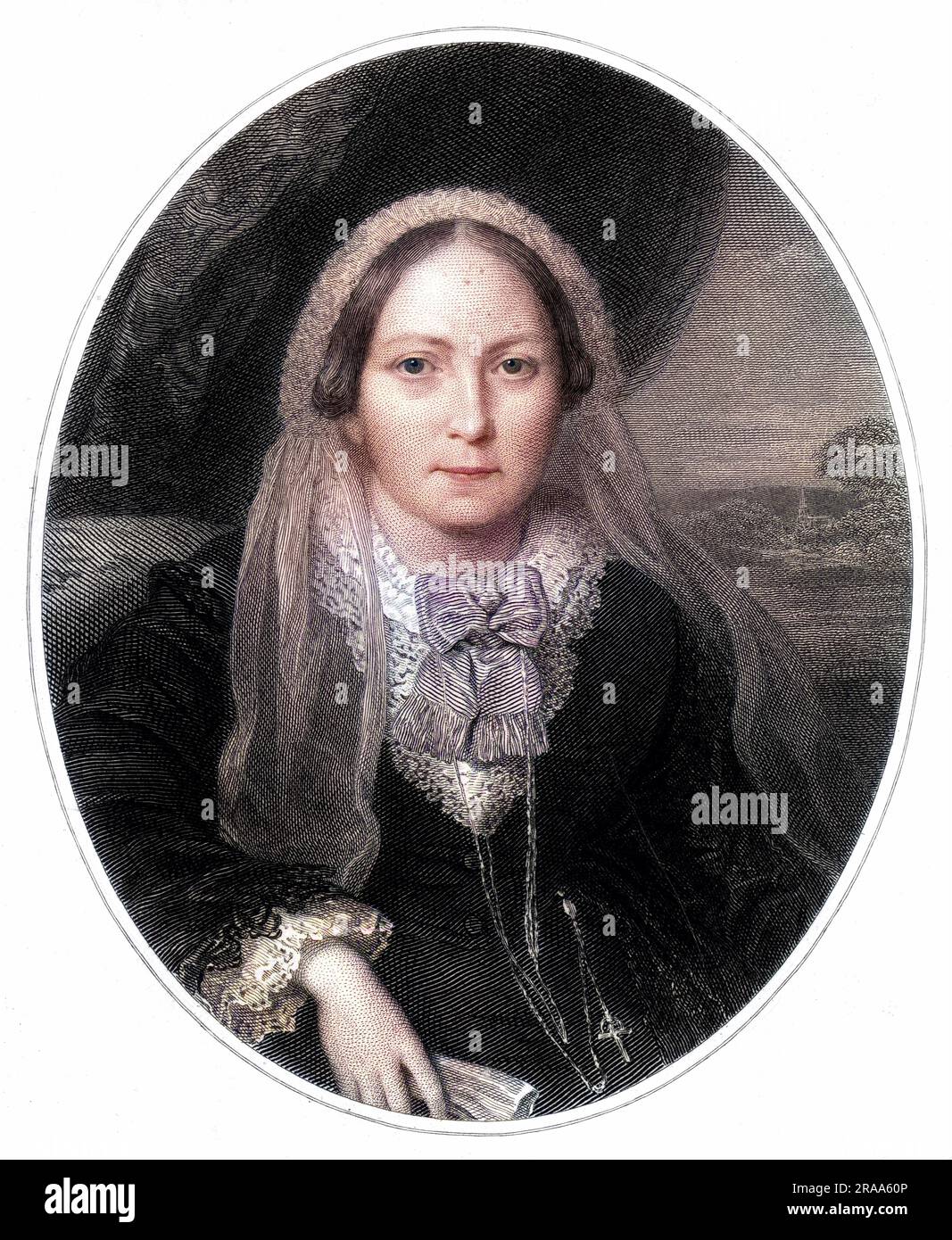 MRS HENRY WOOD     Date: 1814 - 1887 Stock Photo