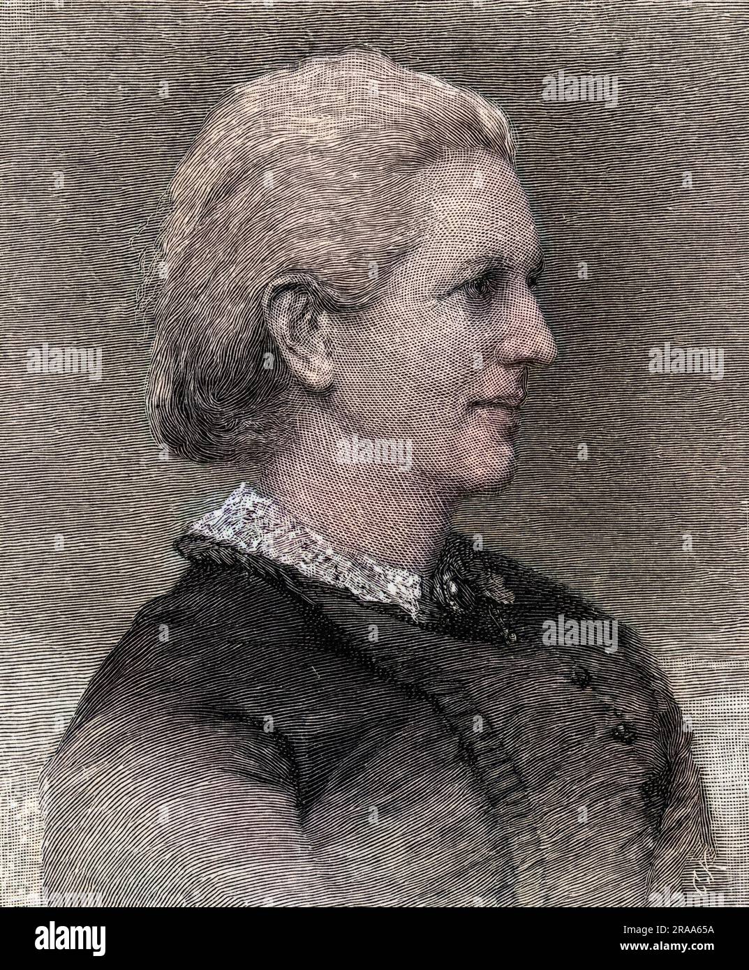 CHARLOTTE MARY YONGE writer, author of 'The heir of Redclyffe', 'The little duke', 'The daisy chain', 'The dove in the eagle's nest' and many more.     Date: 1823 - 1901 Stock Photo