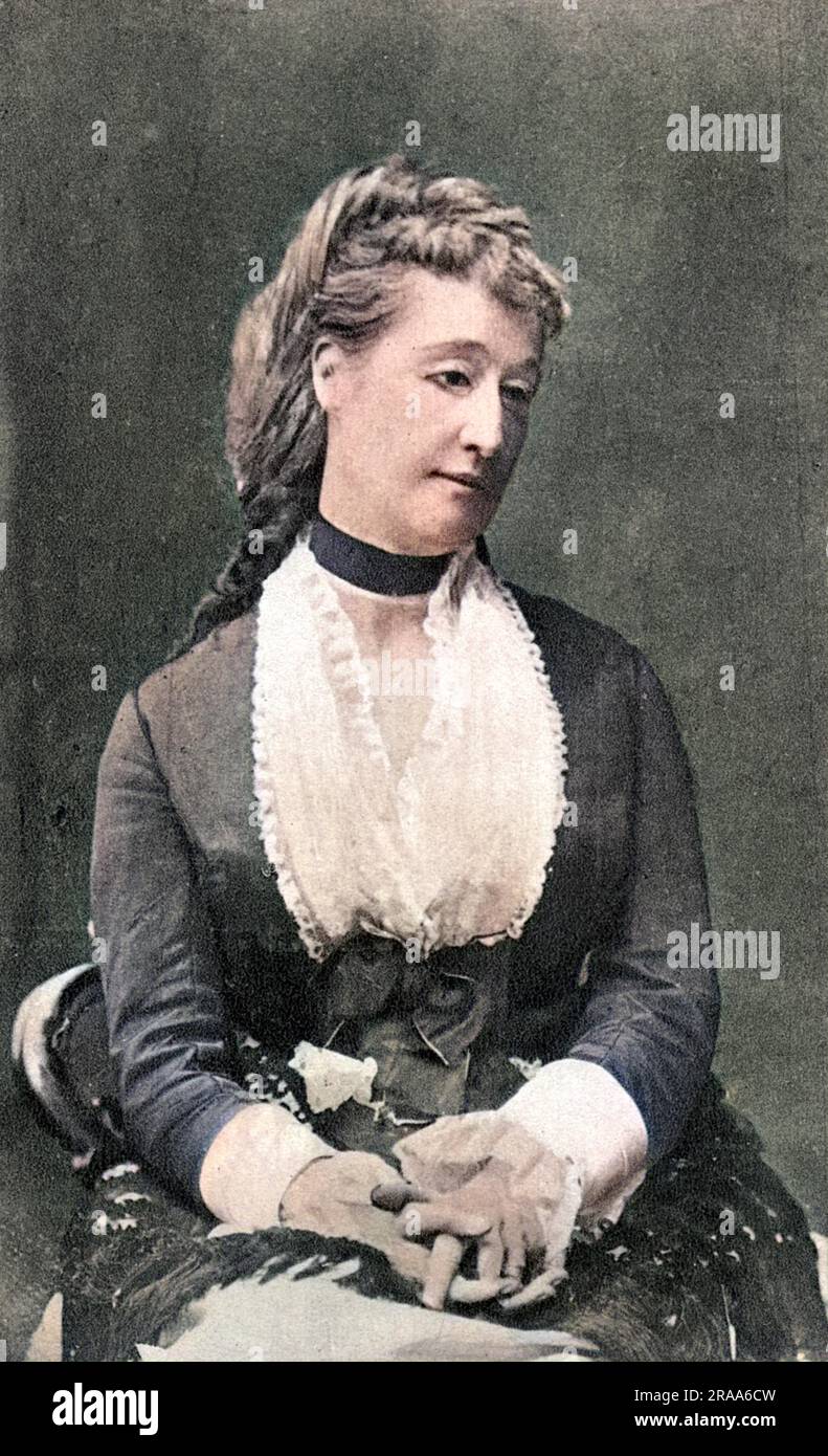 EUGENIA MARIA DE MONTIJO the empress Eugenie, wife of Napoleon III, photographed after the French defeat and her flight to England.     Date: 1826 - 1920 Stock Photo