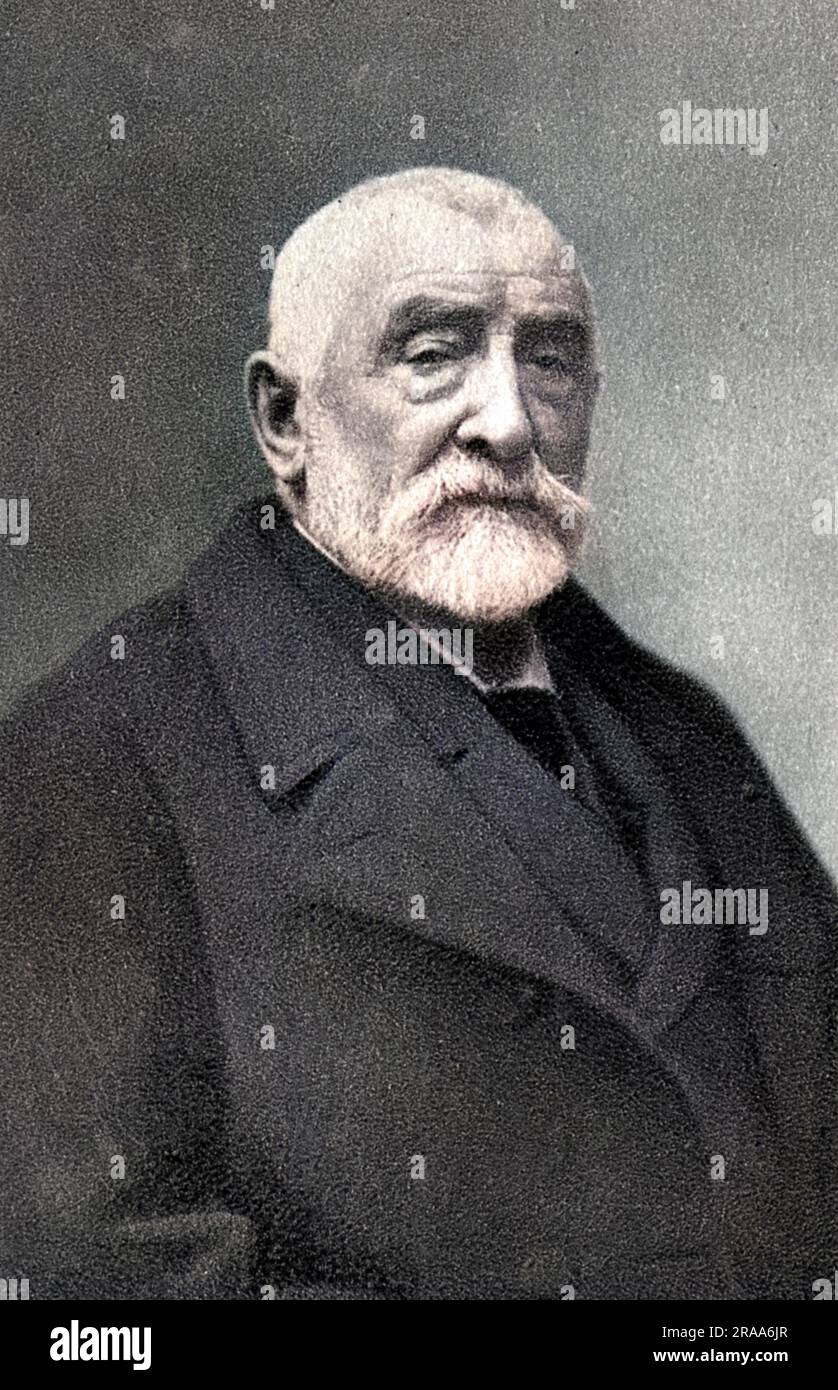 HENRI-JOSEPH HARPIGNIES French artist, photographed in 1901.     Date: 1819 - 1916 Stock Photo