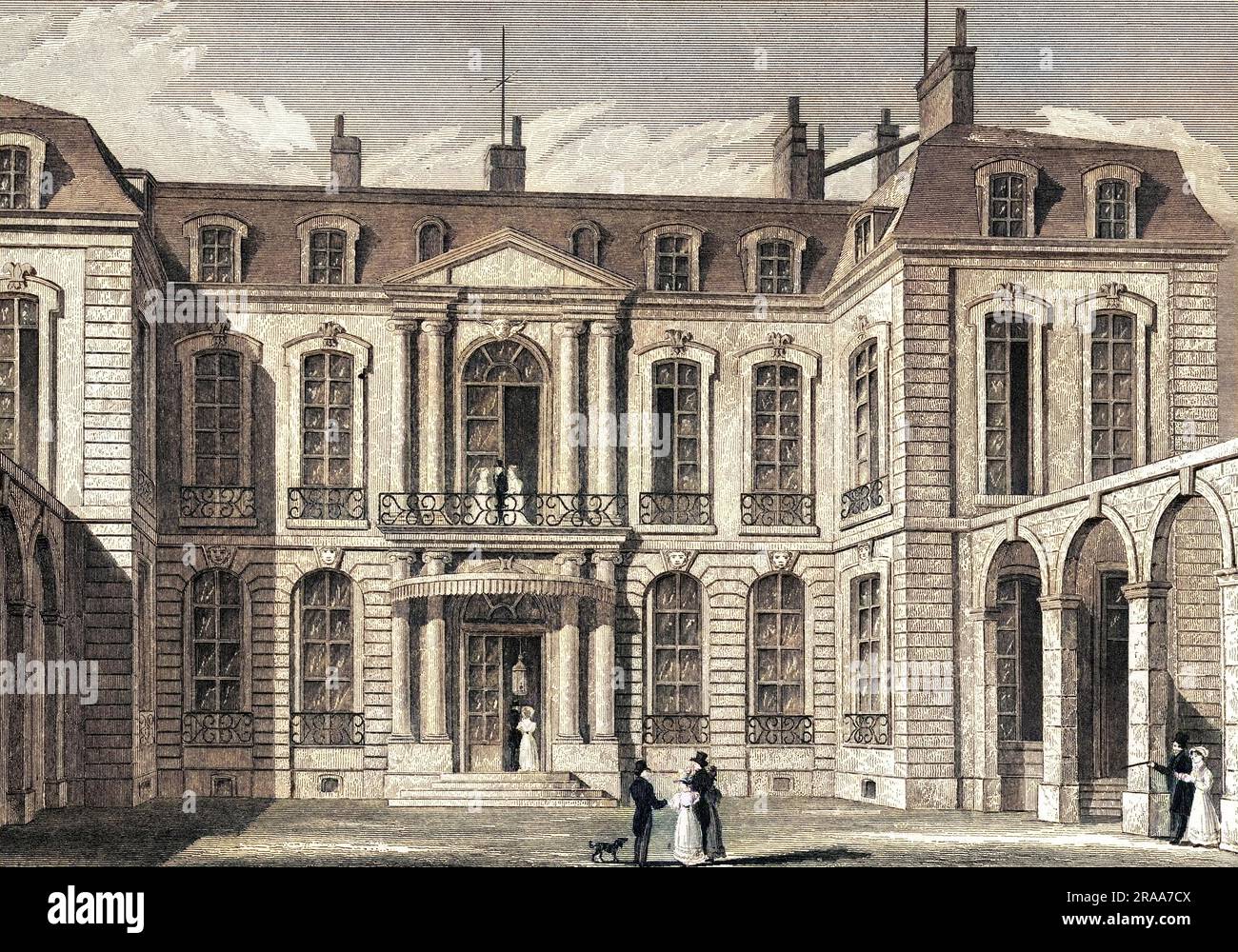 L'Hotel de l'Ambassade d'Angleterre.     Date: 1830 Stock Photo