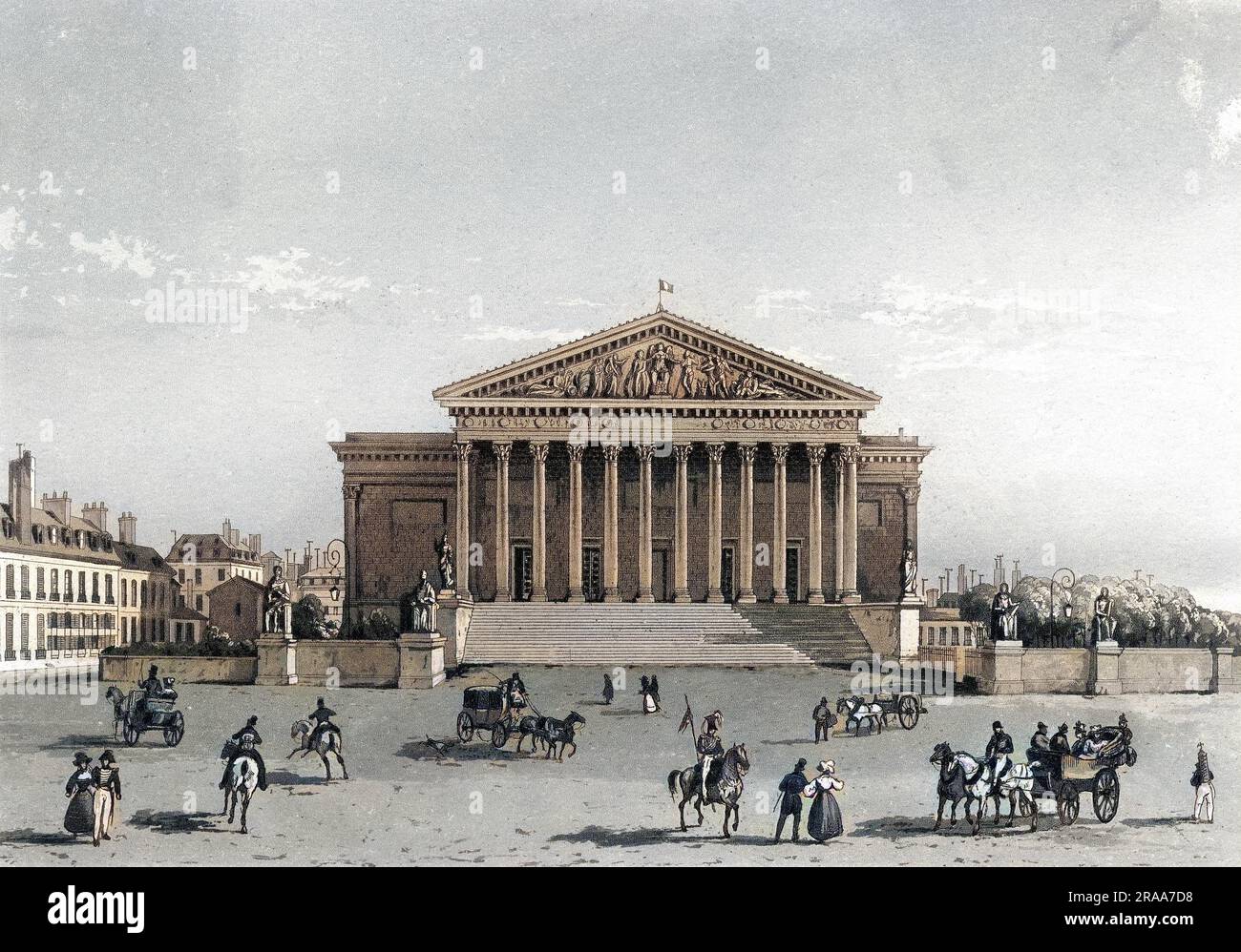 The splendid new Chambre des Deputes, a fit home for France's leading citizens.     Date: circa 1840 Stock Photo