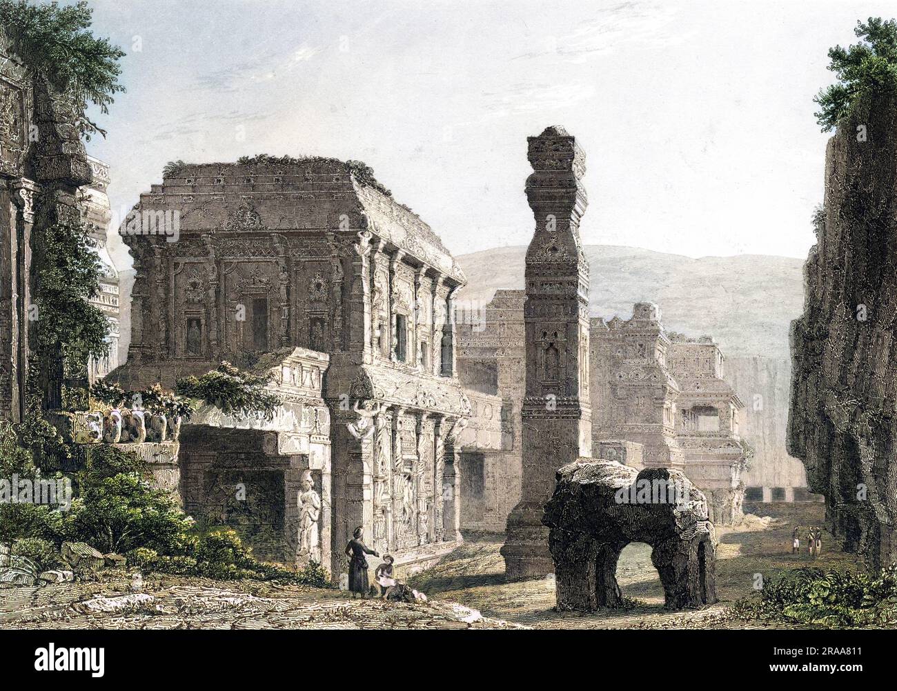 The Kailasa     Date: 1855 Stock Photo