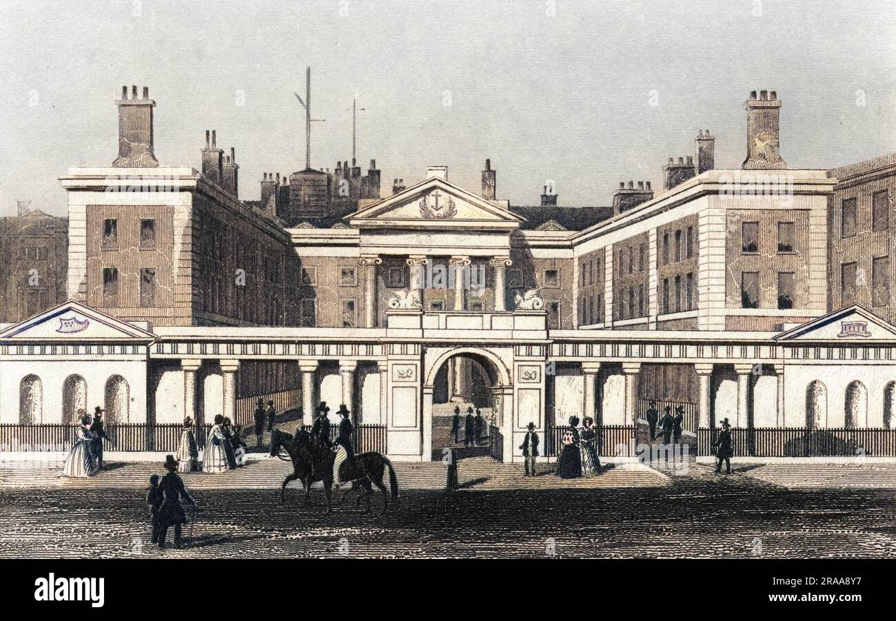 The Admiralty, whence Britannia rules the waves... Date circa 1850 Stock Photo Alamy