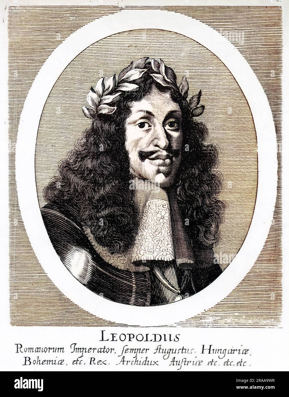 Leopold I (1640¹1705) - Holy Roman Emperor, King of Hungary and King of Bohemia. A member of the Habsburg family, he was the second son of Emperor Ferdinand III and his first wife, Maria Anna of Spain.     Date: circa 1675 Stock Photo