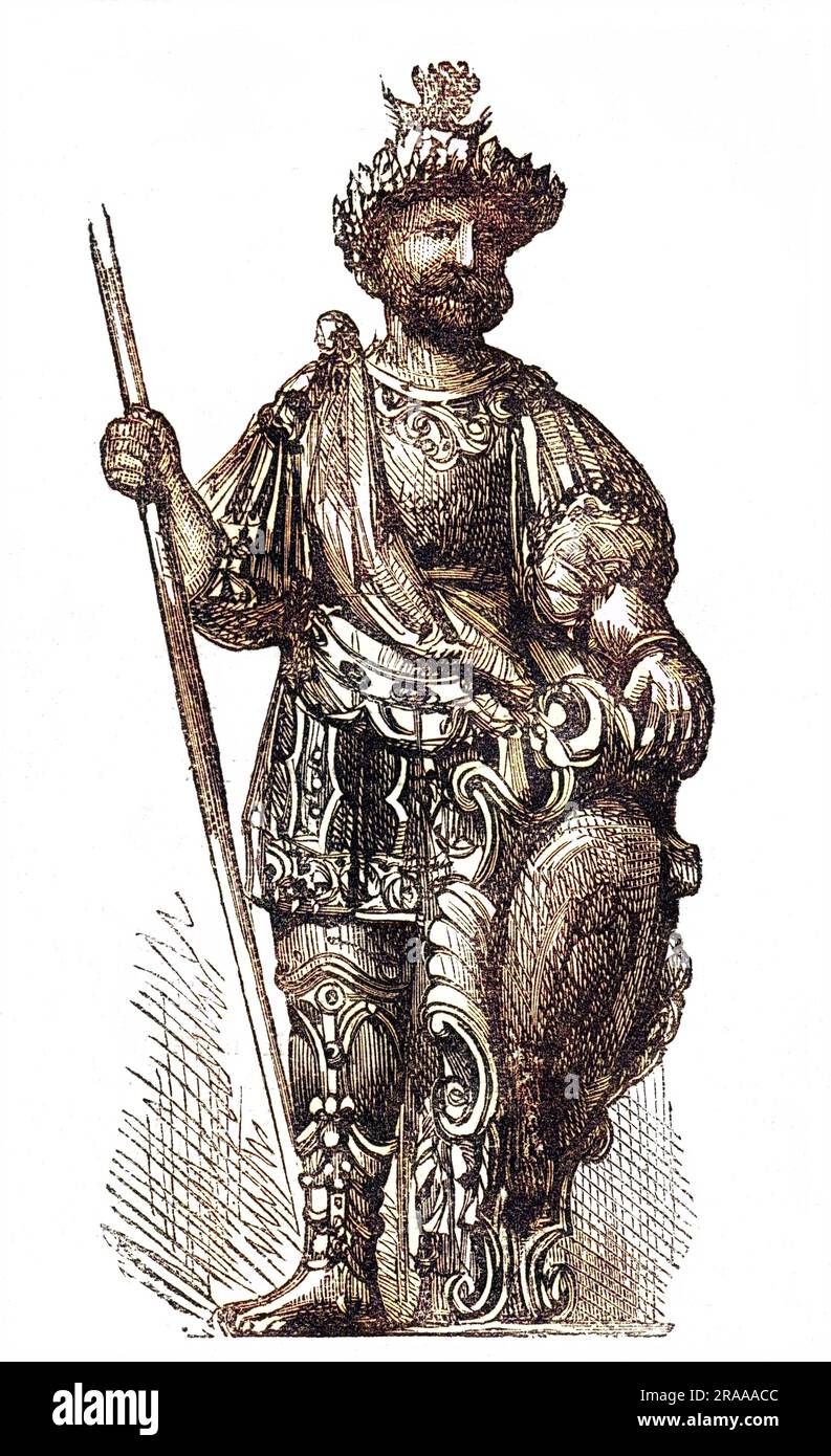 Statue of Magog in the Guildhall, London. Magog, and his brother Gog