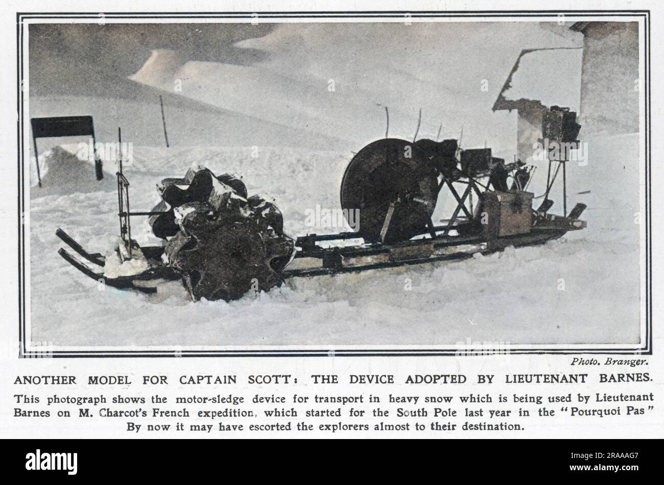 Motorised sledge hires stock photography and images Alamy