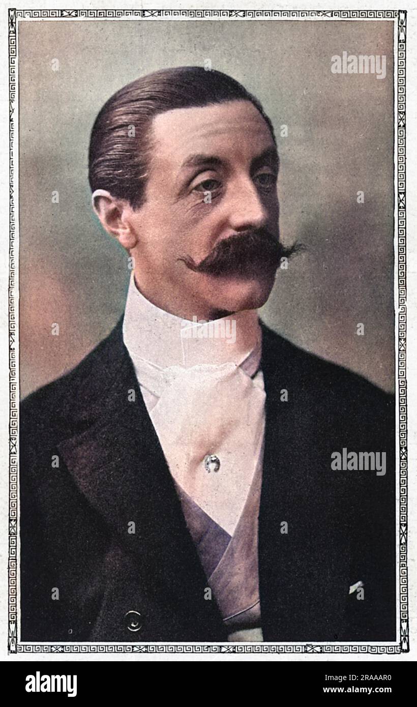 Charles Robert Spencer, sixth Earl Spencer (1857 - 1922), before that Viscount Althorp until he succeeded to the title in 1910, British courtier and Liberal politician.  He was Lord Chamberlain from 1905 to 1912 in the Liberal administrations headed by Sir Henry Campbell-Bannerman and H. H. Asquith.  He was great-grandfather of Diana, Princess of Wales and consequently, great-great grandfather of Prince William, Duke of Cambridge and Prince Harry.     Date: 1913 Stock Photo