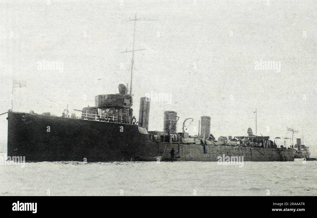 One of twenty ships in the Royal Navy K class of destroyers (previously designated as Acasta class). After service in World War One, the Hardy was sold for breaking up in 1921     Date: 1914 Stock Photo