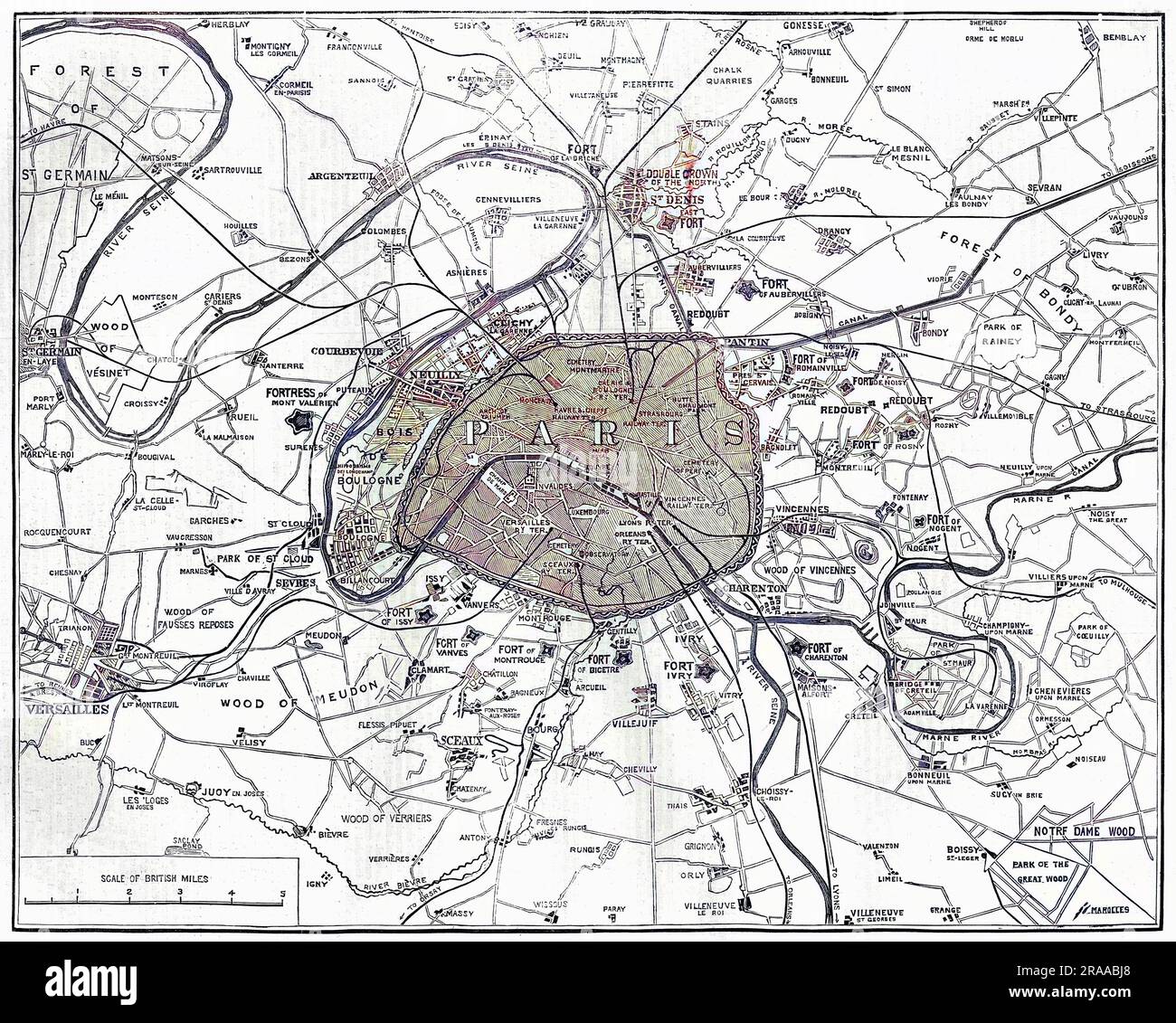 Paris maps historical hi-res stock photography and images