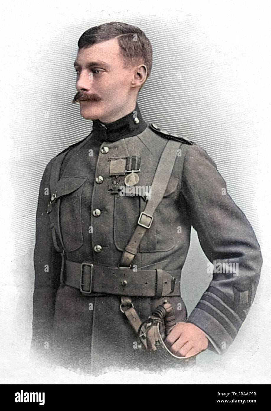 Lieutenant Colonel Arthur Martin-Leake, VC and Bar, VD, FRCS (4 April 1874 – 22 June 1953), English double recipient of the Victoria Cross.  He was first awarded the VC in 1902 during the Second Boer War.  While serving as a surgeon-captain in the South African Constabulary, he treated wounded soldiers under fire during an action at Vlakfontein.  He was shot three times and refused water until his comrades had been offered some.  He won his second V.C. at the age of 40 in November 1914 while serving with Royal Army Medical Corps near Zonnebeke, Belgium.  He rescued a number of wounded soldiers Stock Photo