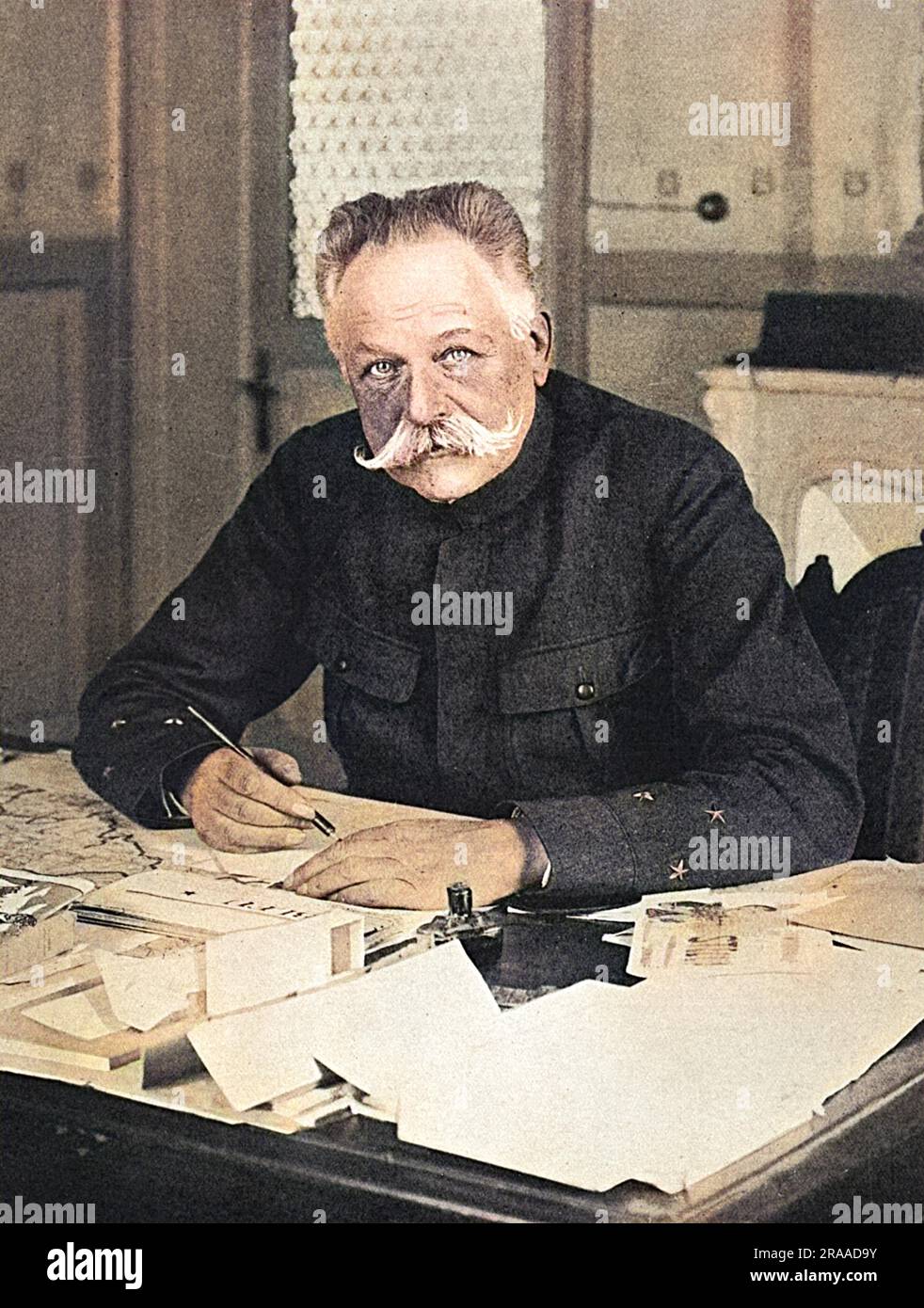 General MAURICE SARRAIL (1856 - 1929) commander of the third army at the battle of the Marne (1914) then of French forces in Gallipoli and later Salonika (1915-17).     Date: 1916 Stock Photo