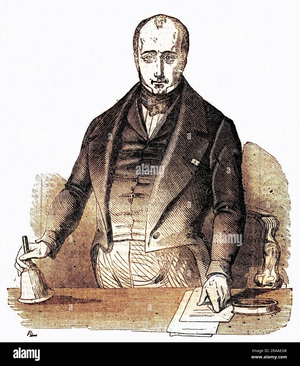 M. SAUZET French statesman, president of the chambre des deputes.     Date: 1800? - ? Stock Photo
