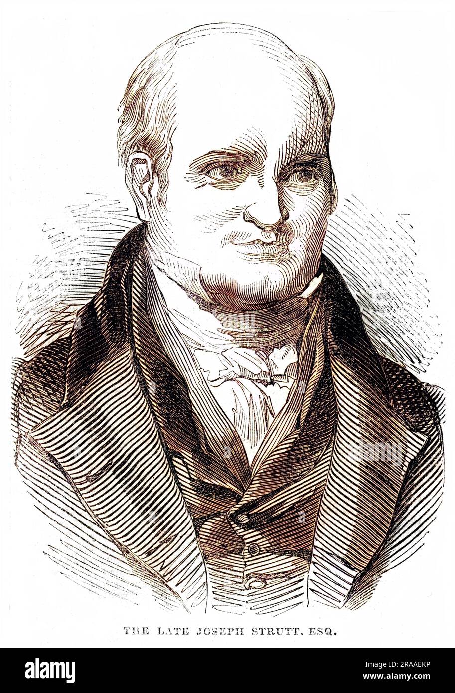 JOSEPH STRUTT (1765 - 1844) mayor of Derby     Date: C. 1835 Stock Photo