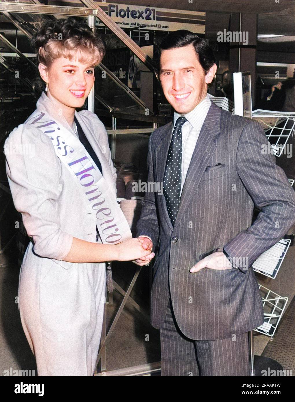 Peter Hugo (Prince Charles lookalike) with a beauty queen (Miss ...