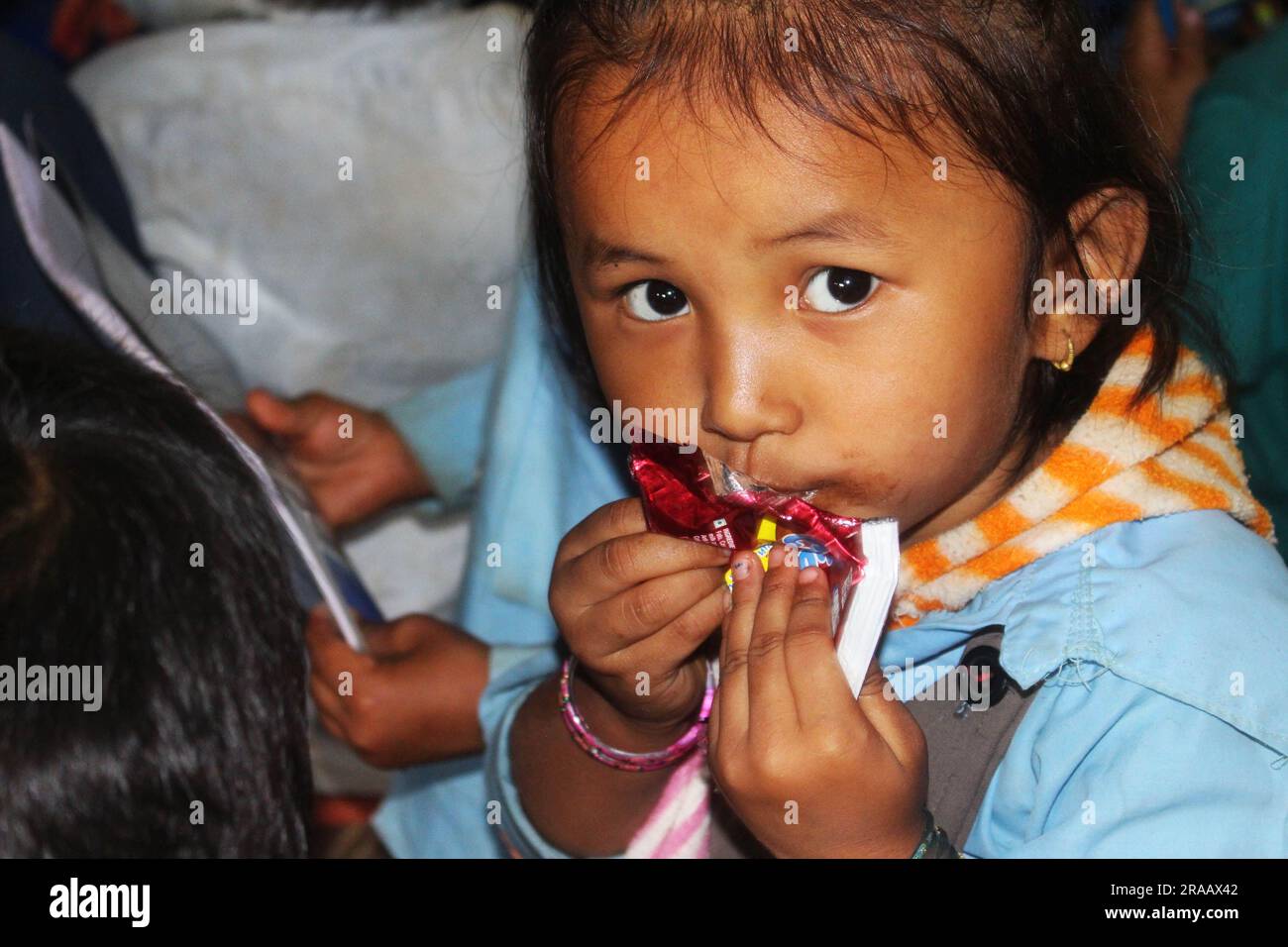School Children of Nepal, Nepali School Students in the Himalaya