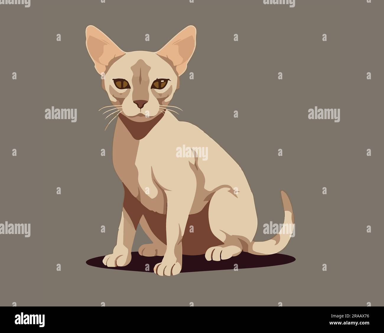 Cat Flat vector illustration Stock Vector Image & Art - Alamy