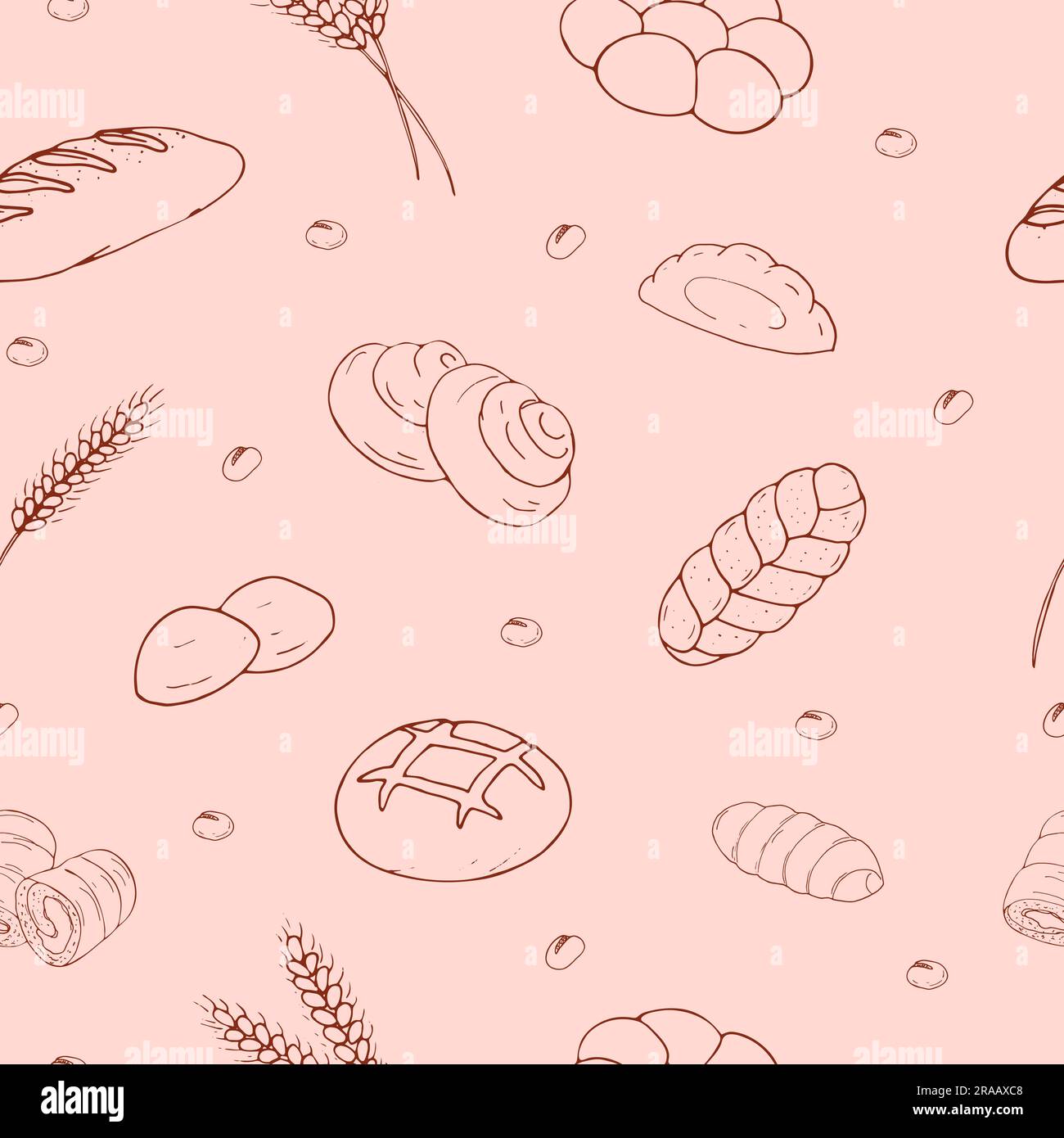 seamless pattern of bakery Stock Vector Image & Art - Alamy