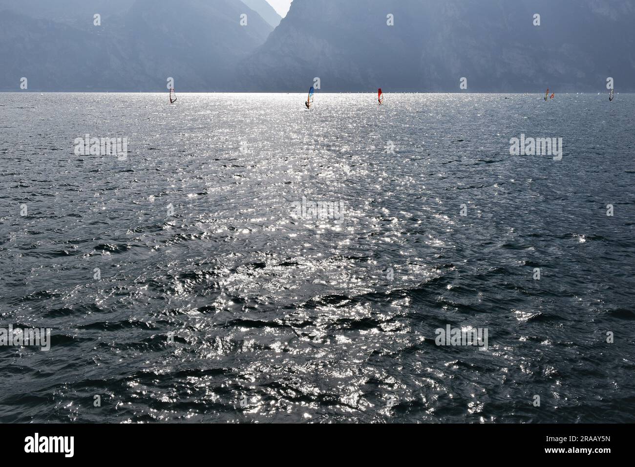Sailing Riva del Garda Stock Photo Alamy