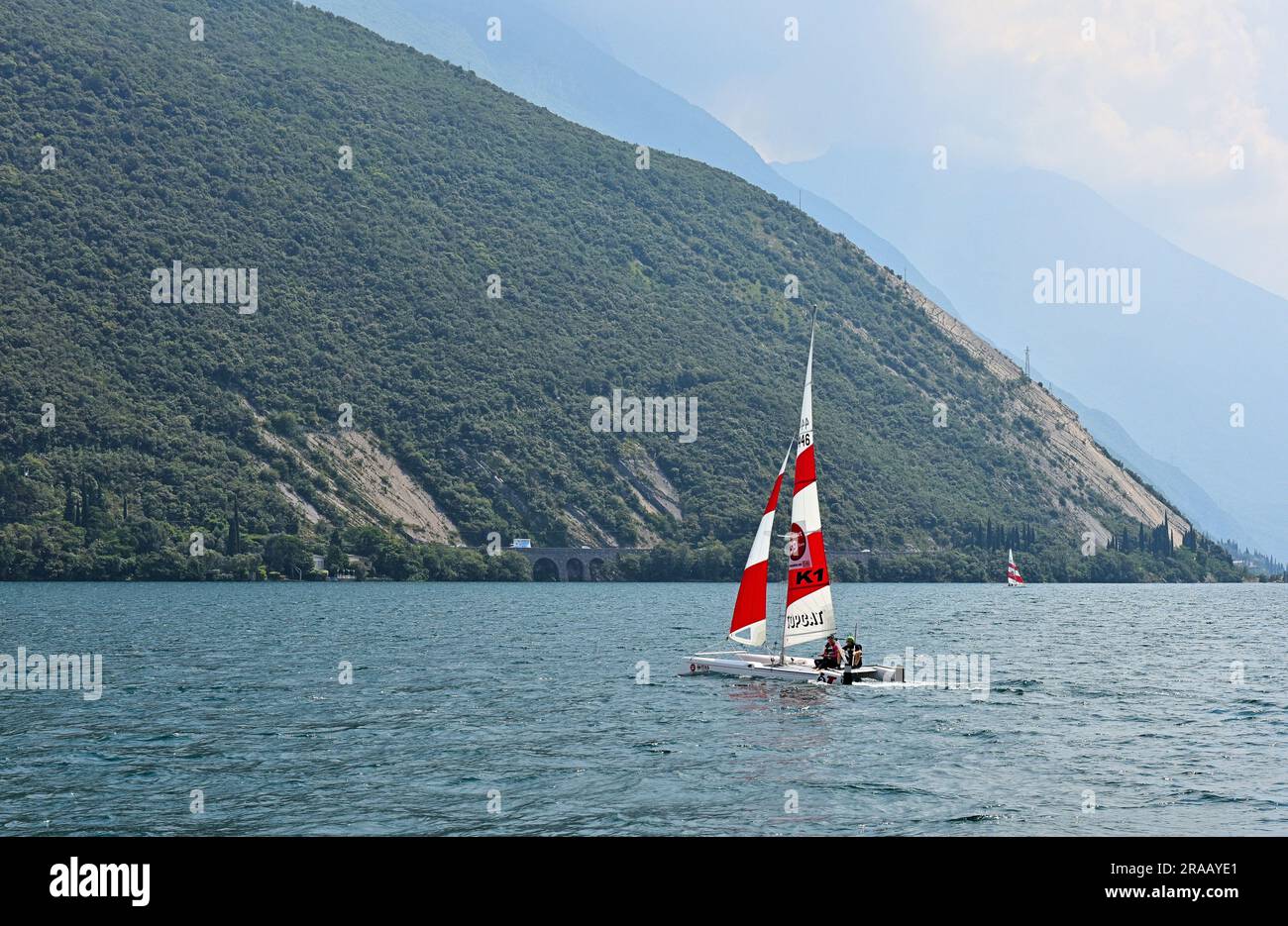 Sailing Riva del Garda Stock Photo Alamy