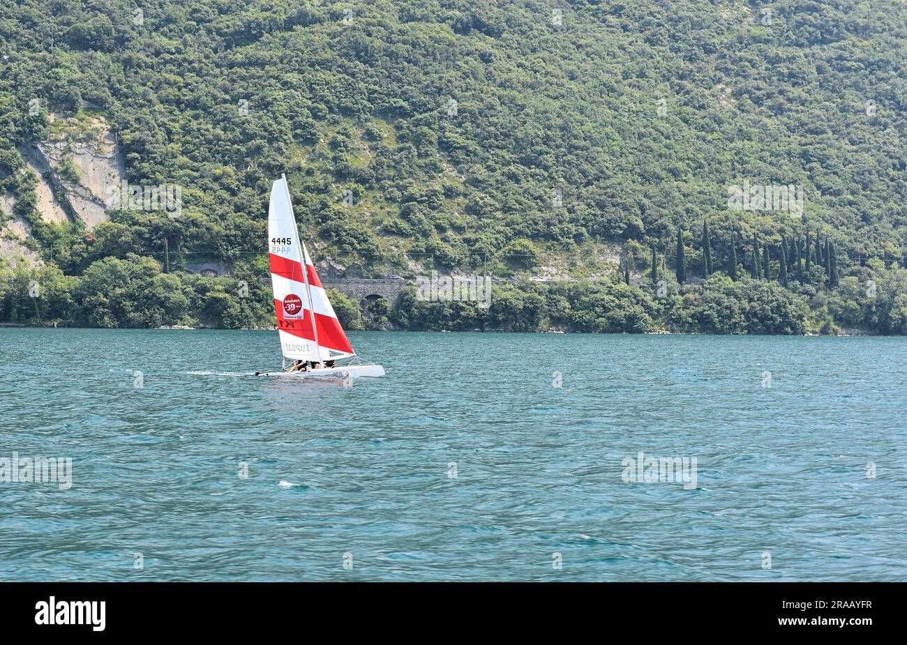 Sailing Riva del Garda Stock Photo Alamy