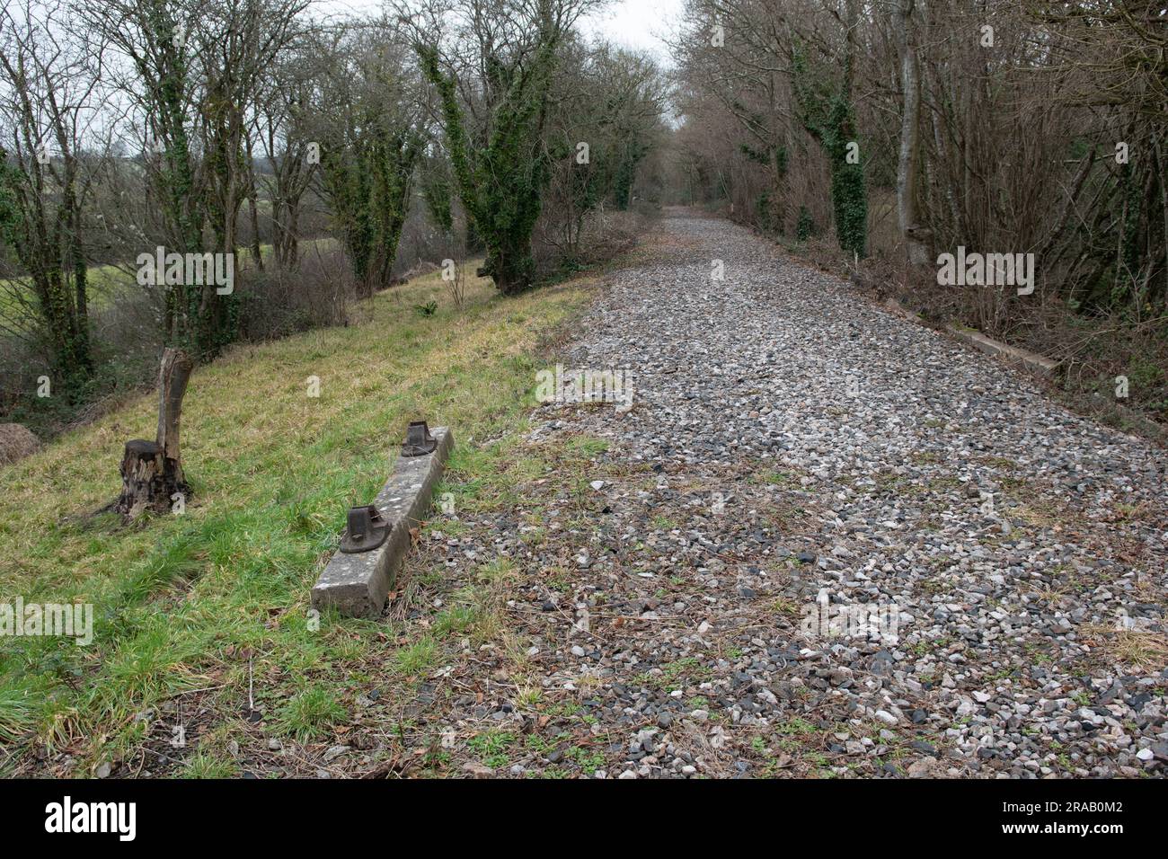 The Disused North Somerset Railway Between Radstock and Frome, Somerset, England. Stock Photo