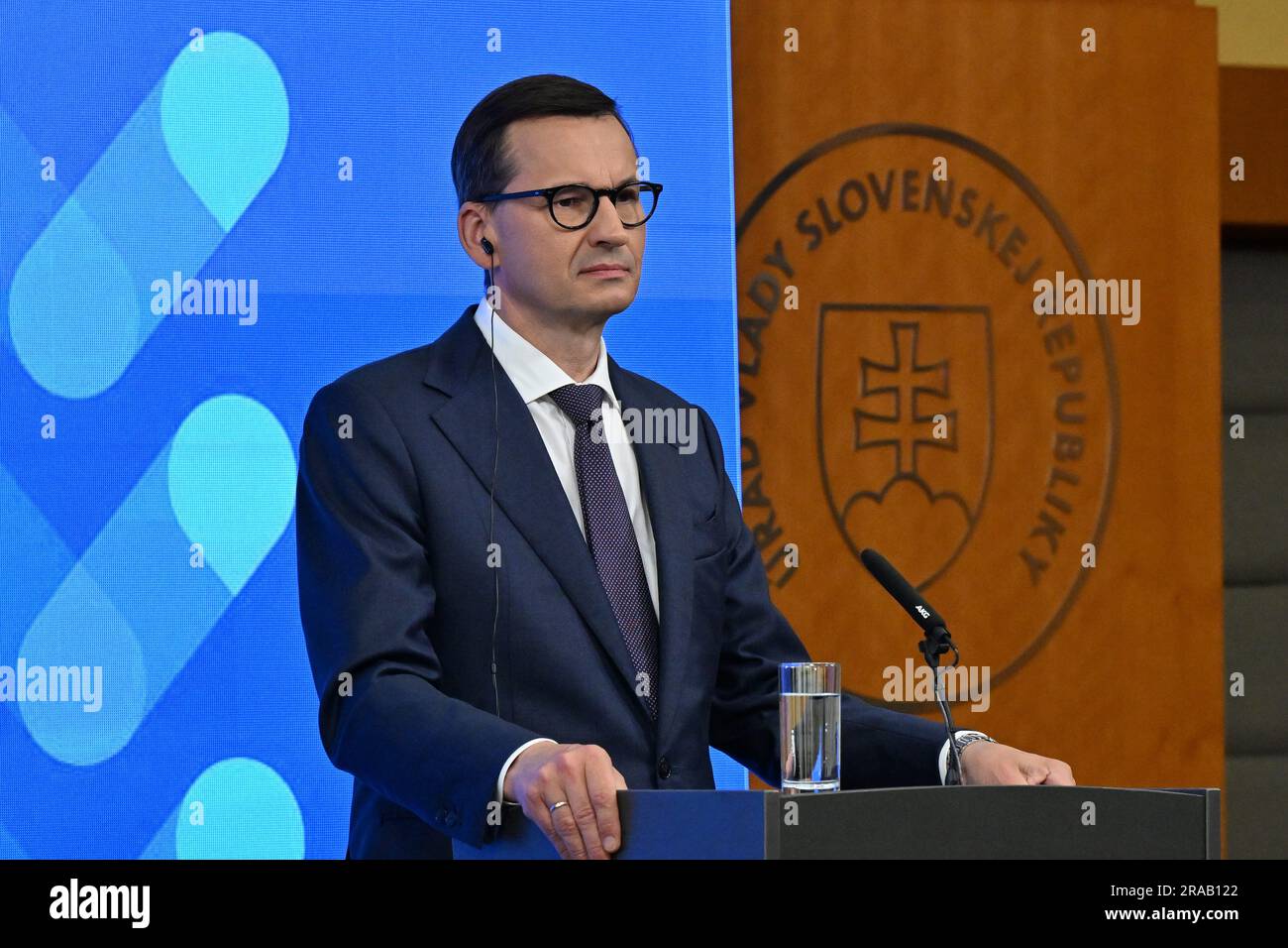 Polish Prime Minister Mateusz Morawiecki attends the meeting of prime ...