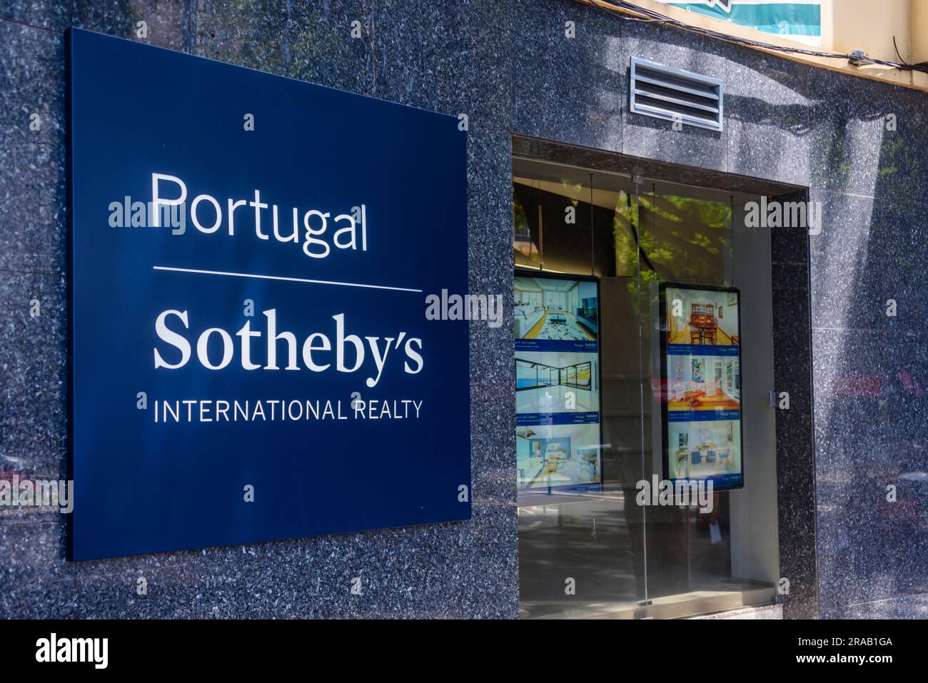Sothebys international realty real estate sign hires stock photography