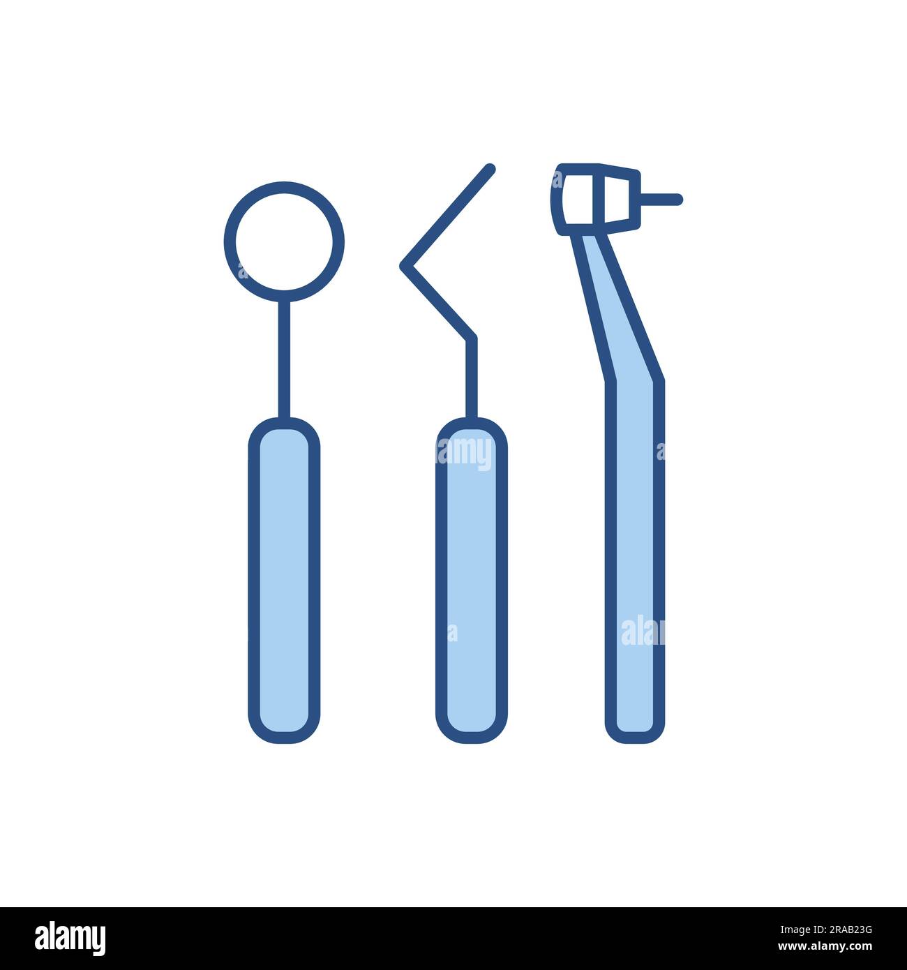 Dental Tool Related Vector Icon. Dental Tools sign. Isolated on White