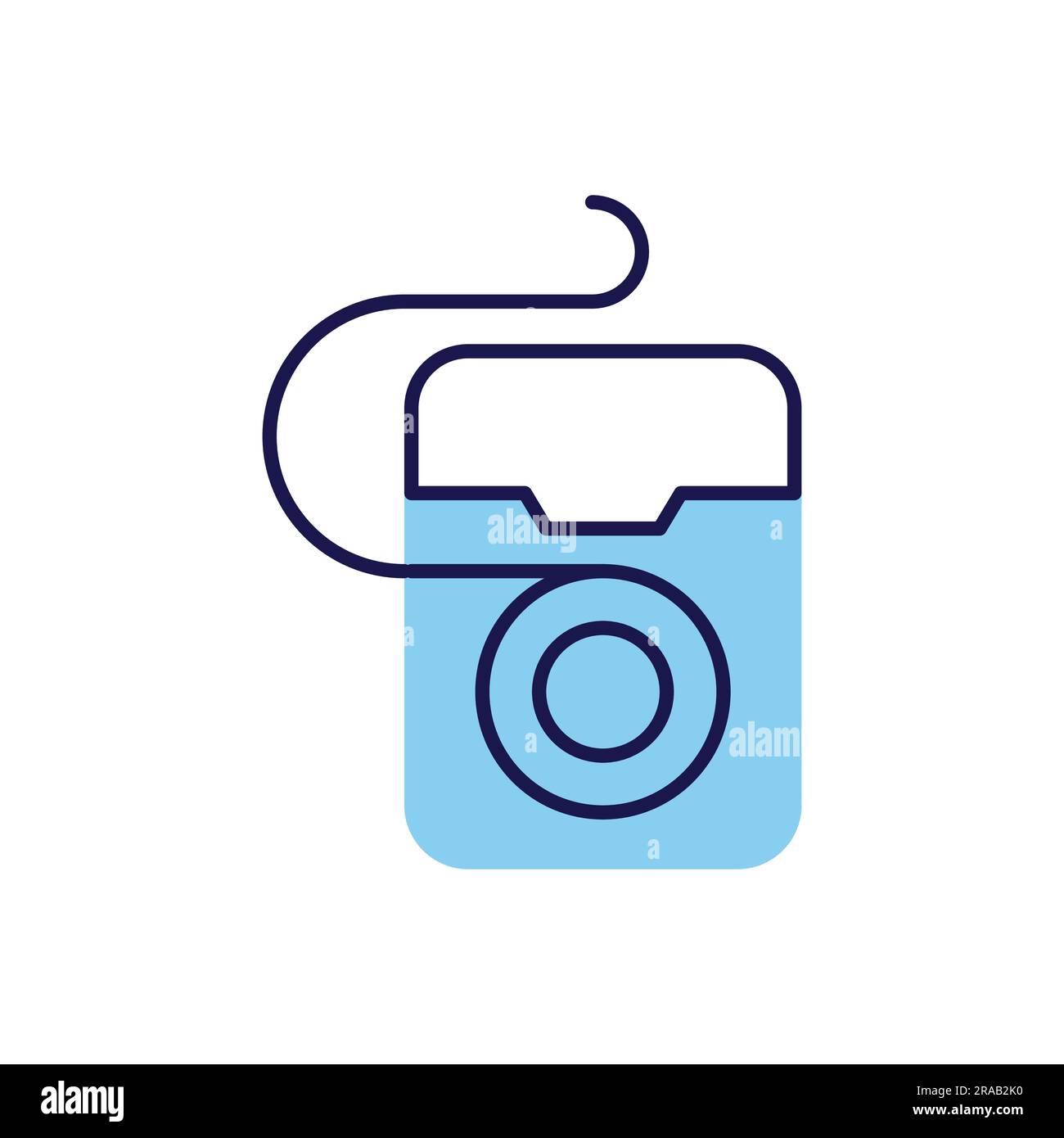 Dental Floss Related Vector Icon. Dental Floss Sign. Isolated on White ...