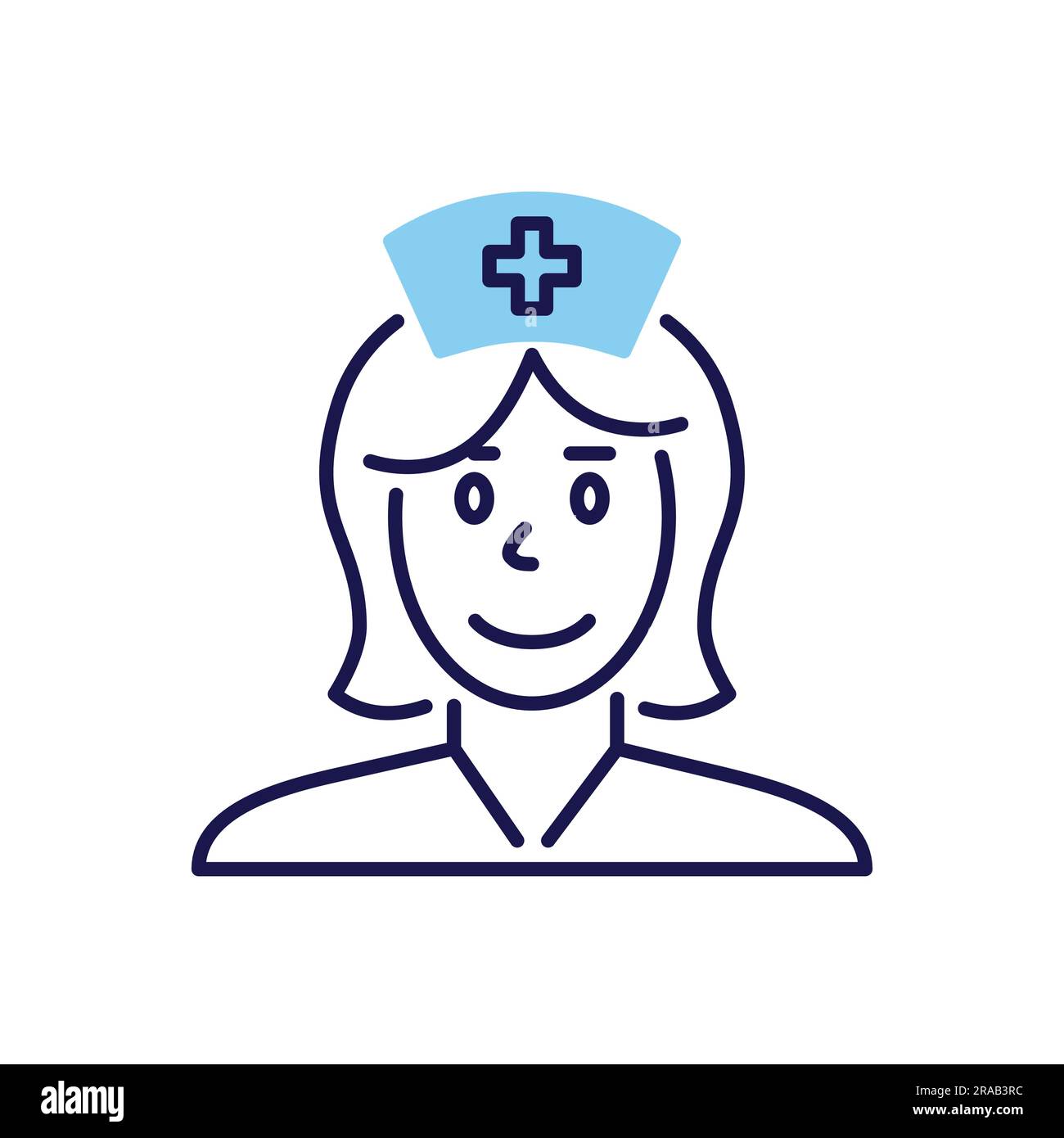 Professional female nurse in medical Stock Vector Images - Alamy