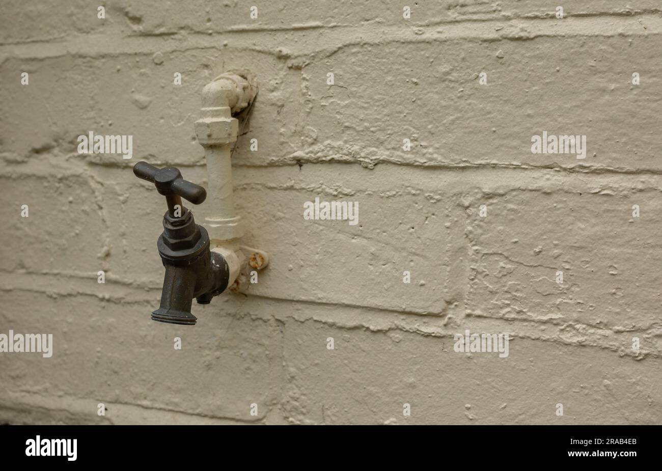 External water tap outside of a house Stock Photo Alamy