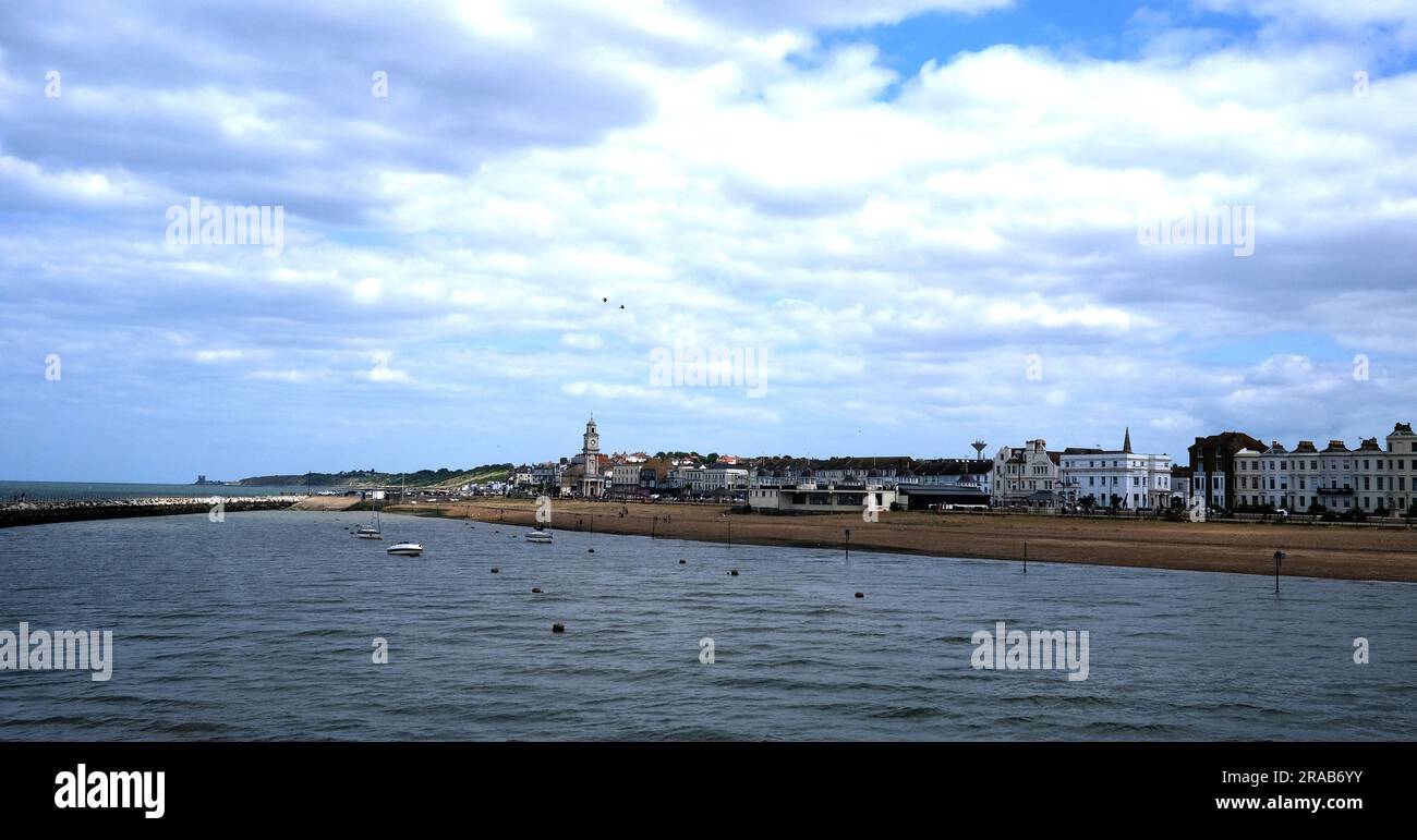 herne bay seaside town in the isle of thanet,east kent,uk july 02 2023 Stock Photo