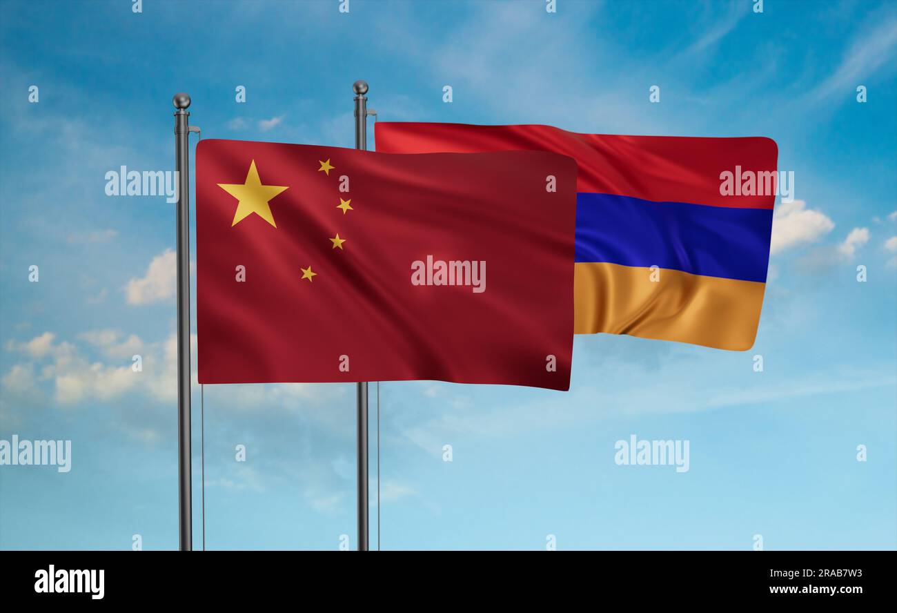 Loop armenia flag waving in hi-res stock photography and images - Alamy