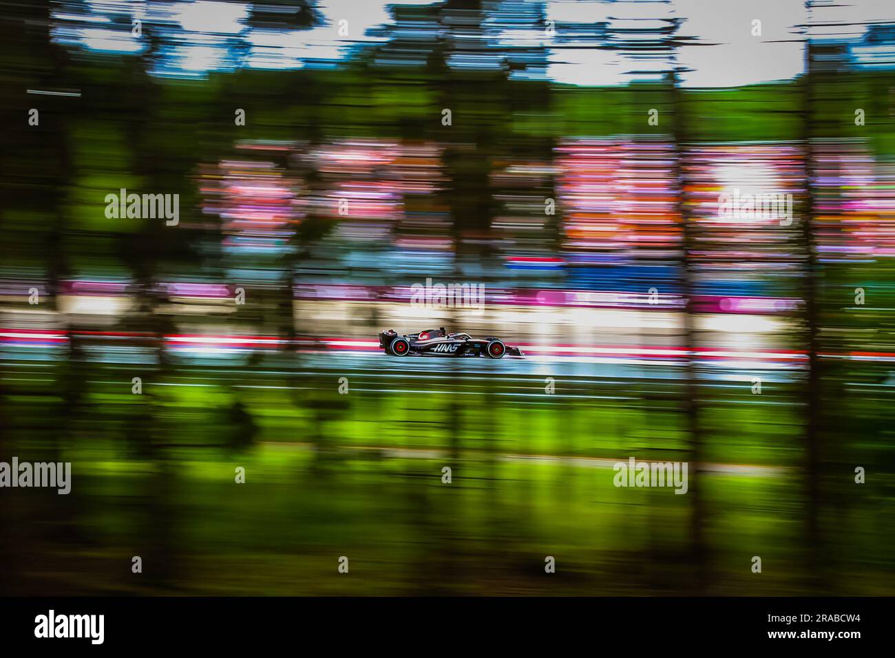 SPIELBERG, Austria. 2nd July, 2023. 20, Kevin MAGNUSSEN, DEN, Haas F1 Team, VF-23, F065 engine, F1 at the Red Bull Ring, Oesterreich Ring, Formula One, AUSTRIAN Grand Prix, Grosser Preis von OESTERREICH, GP d'Autriche, Motorsport, Formel1, Fee liable image, Copyright © Udo STIEFEL/ATP images (STIEFEL Udo/ATP/SPP) Credit: SPP Sport Press Photo. /Alamy Live News Stock Photo