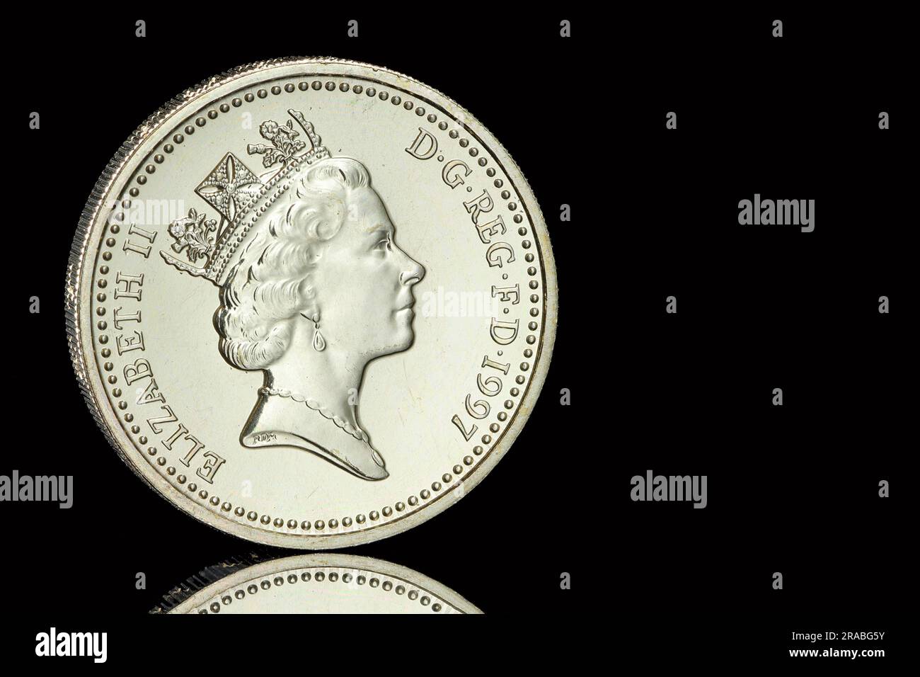 イギリス　1ポンド ピエフォー　1997年 1997 one pound hi-res stock photography and images - Alamy