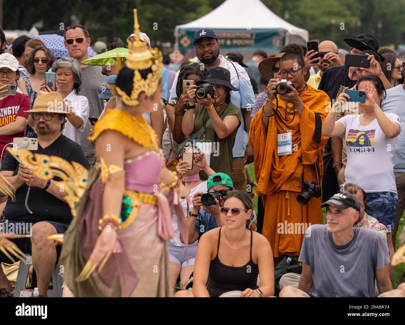 Washington, United States. 02nd July, 2023. Audience members take