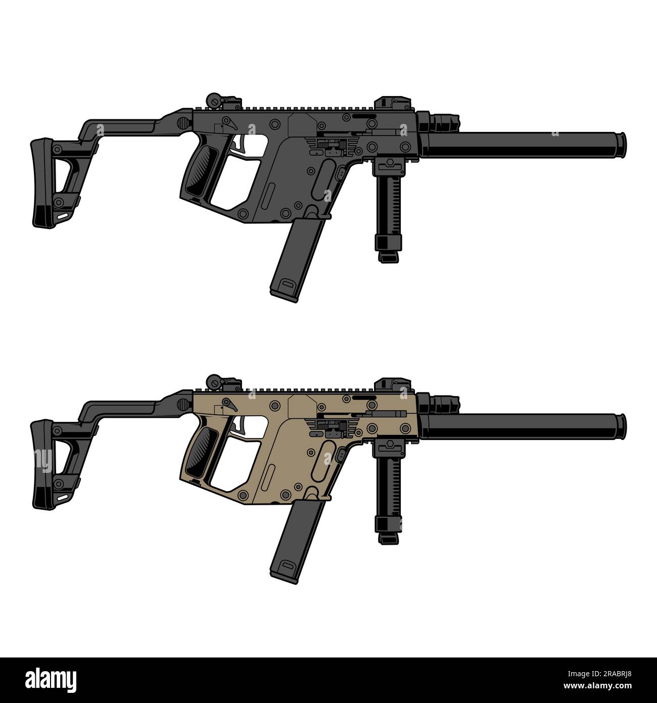 Vector Illustration Bolt Action Sniper Rifle: vetor stock (livre