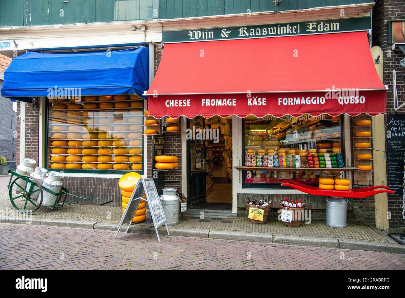 cheese store in Edam Holland Stock Photo