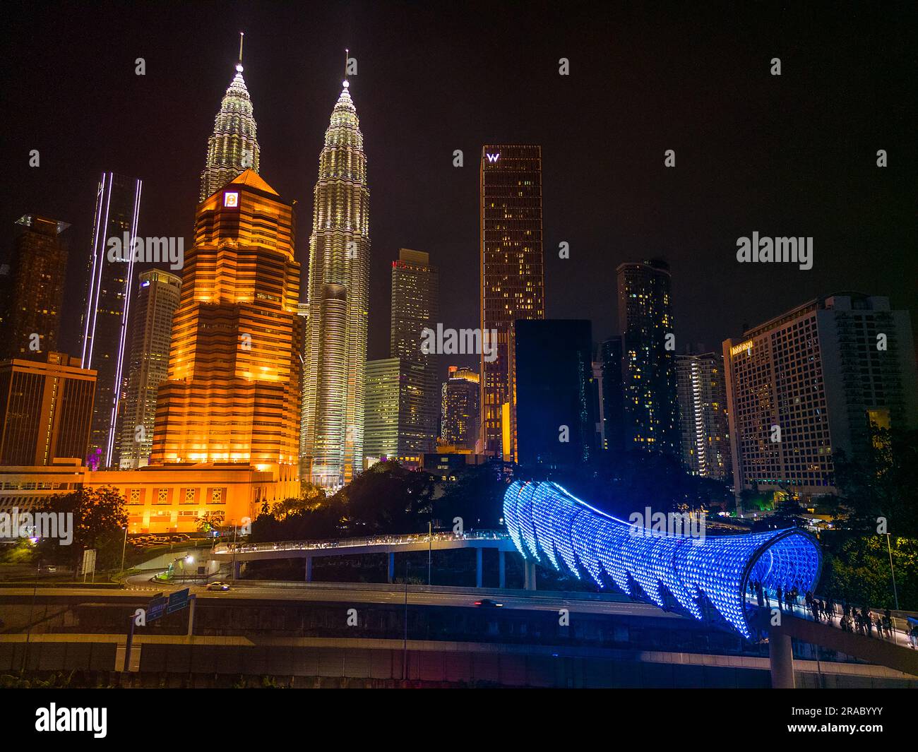 Kuala Lumpur at night Stock Photo