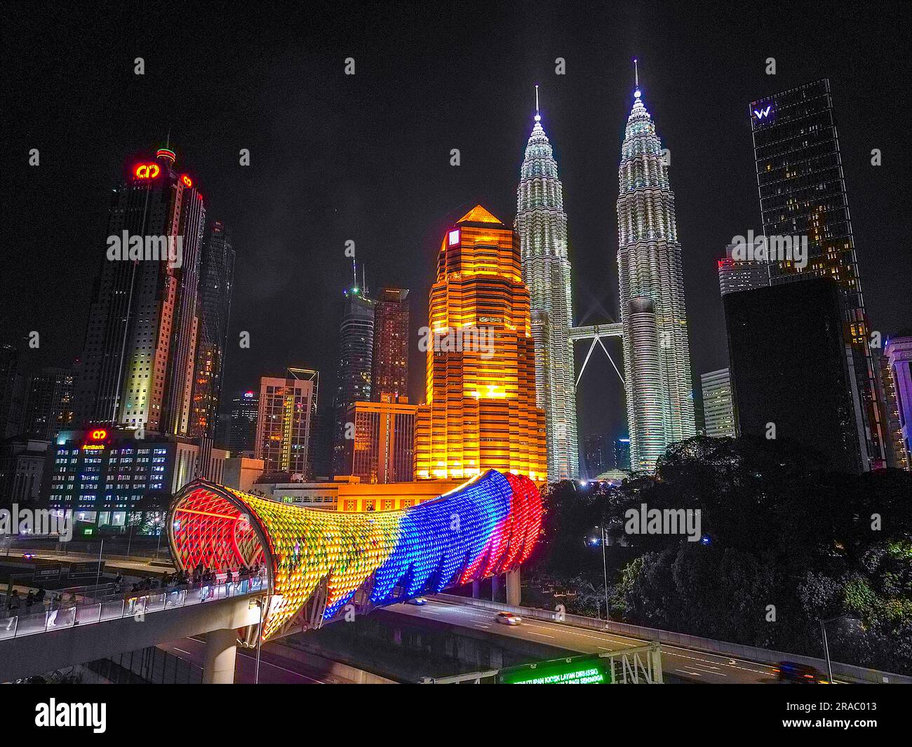 Kuala Lumpur at night Stock Photo
