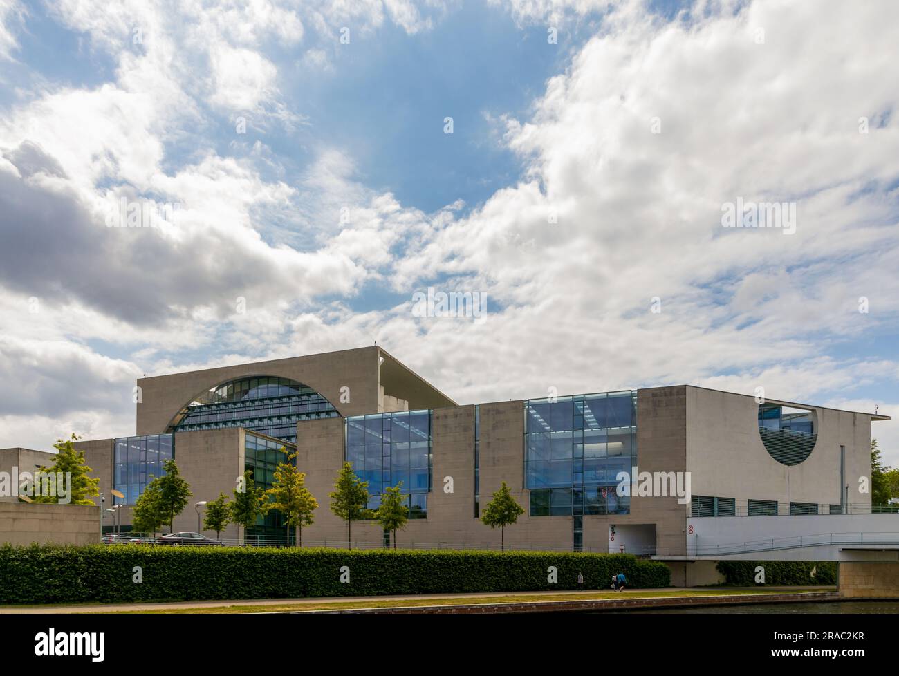 Berlin, Germany - June 2, 2023: The German Chancellery (Bundeskanzleramt), an agency serving the executive office of the Chancellor of Germany Stock Photo